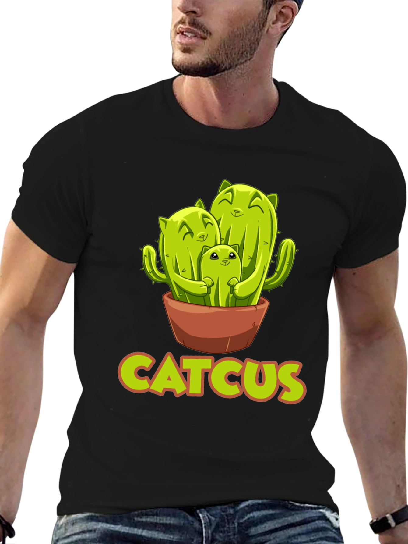 Catcus T-Shirt - Funny Cactus Cat Lover Tee