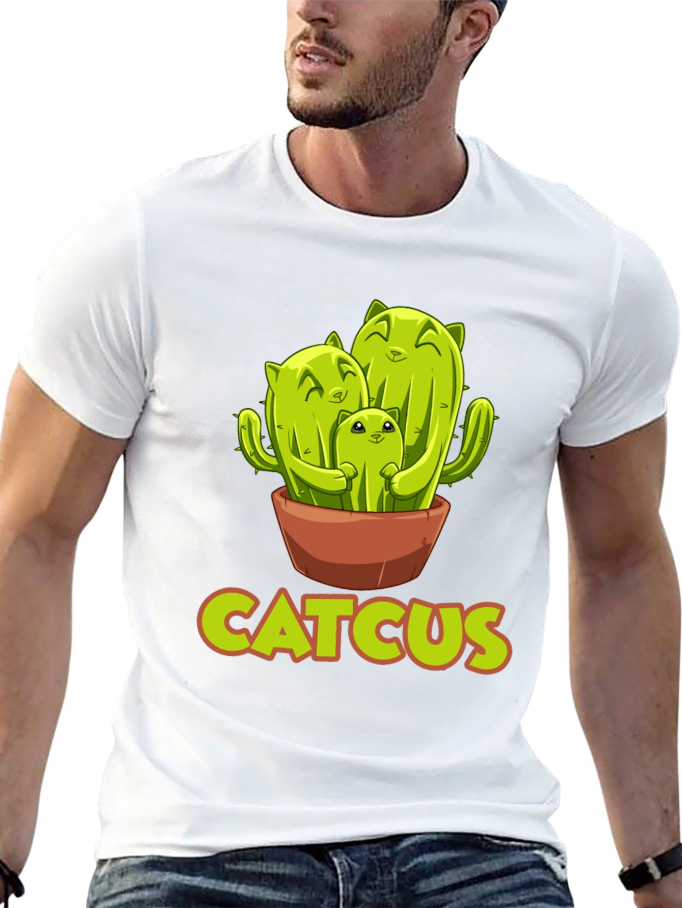 Catcus T-Shirt - Funny Cactus Cat Lover Tee