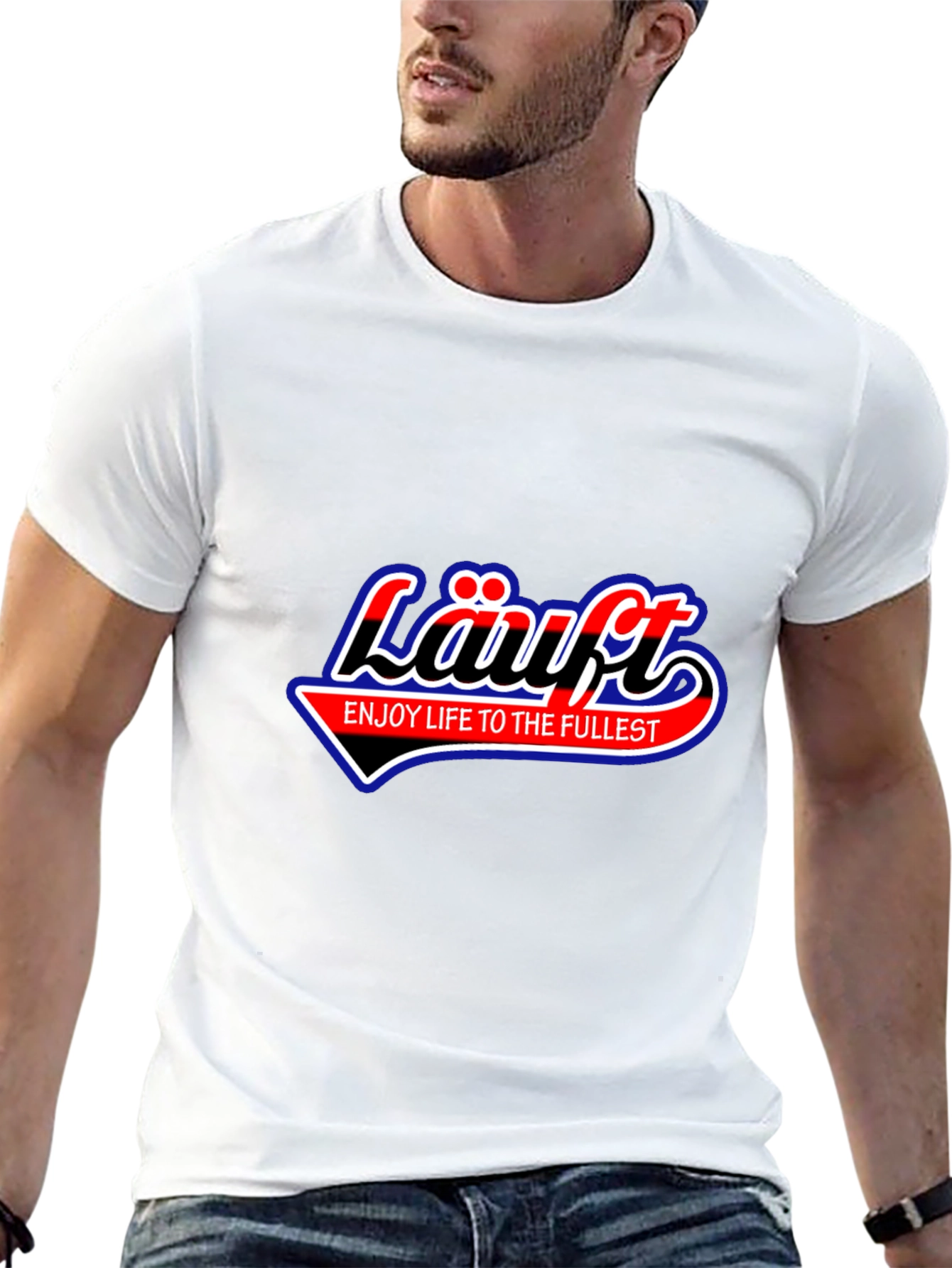 Lauft Graphic Tee - Enjoy Life to the Fullest