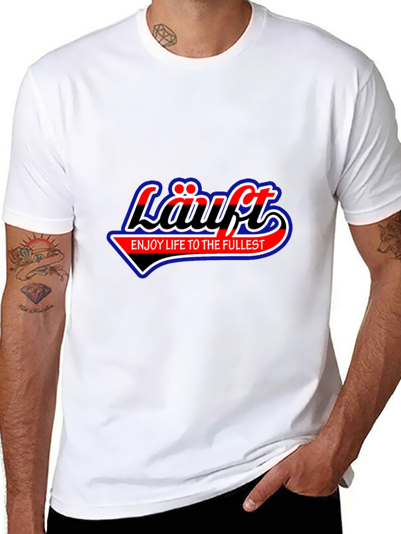 Lauft Graphic Tee - Enjoy Life to the Fullest