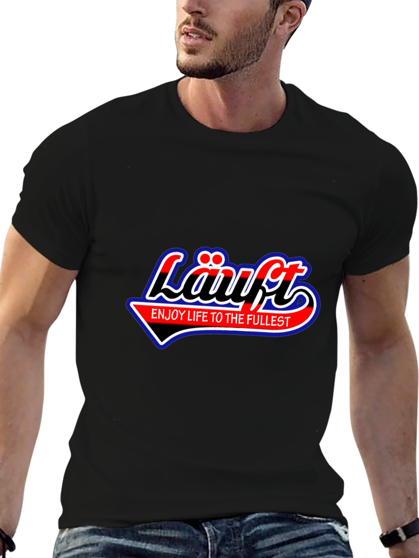 Lauft Graphic Tee - Enjoy Life to the Fullest