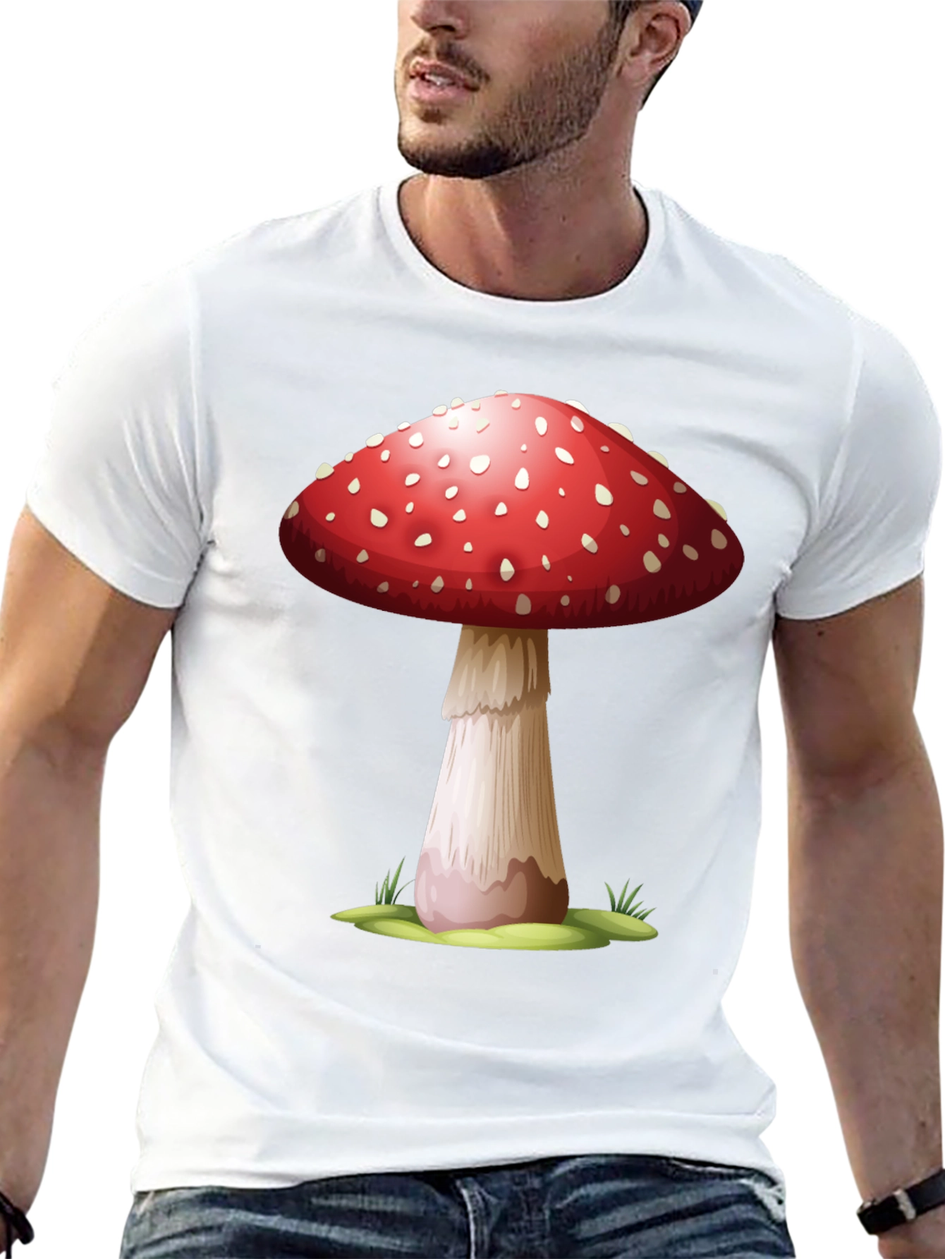 Mushroom Graphic T-Shirt - Funky Casual Wear