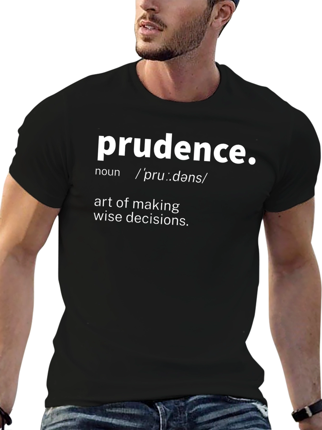 Prudence Definition Graphic Tee - Wise Decisions