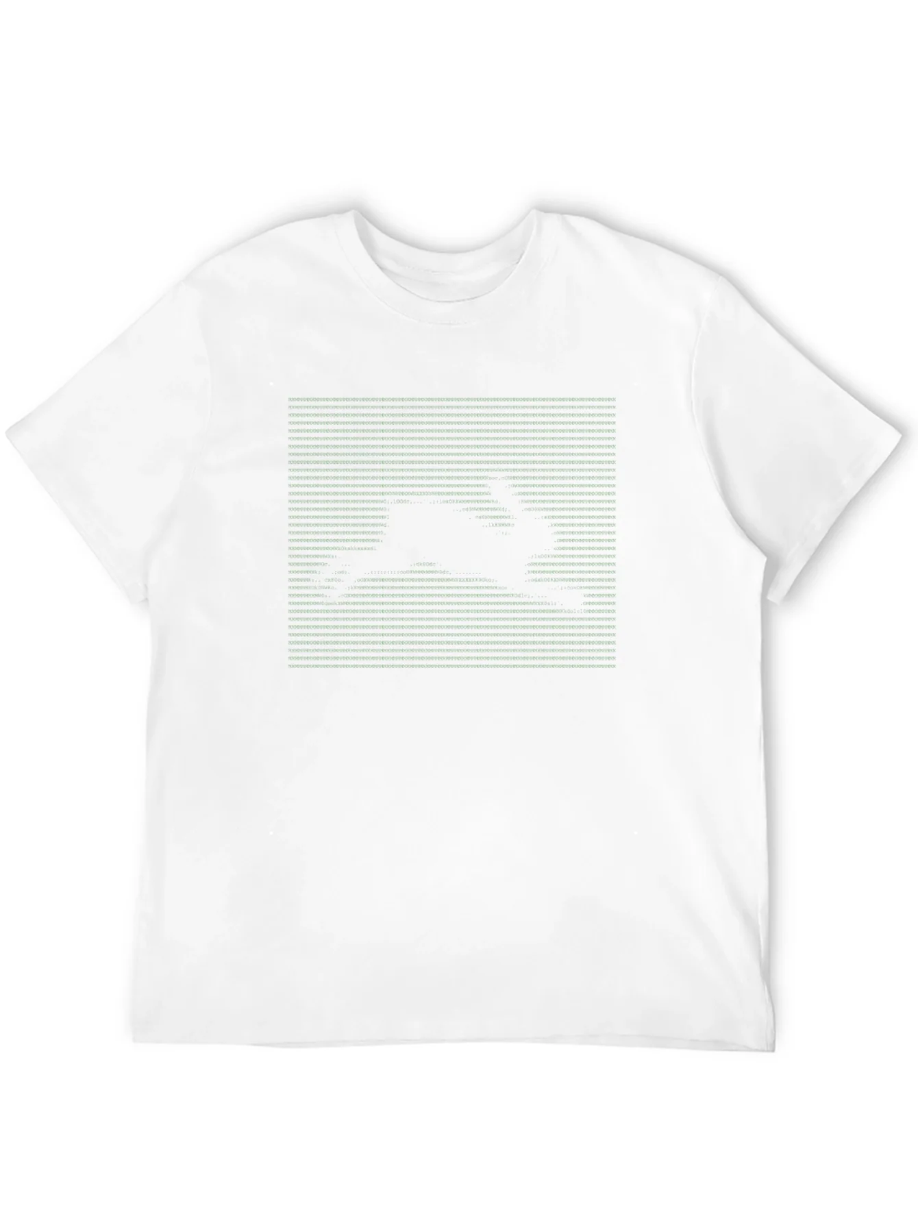 Black Graphic Tee - Rabbit Matrix Style