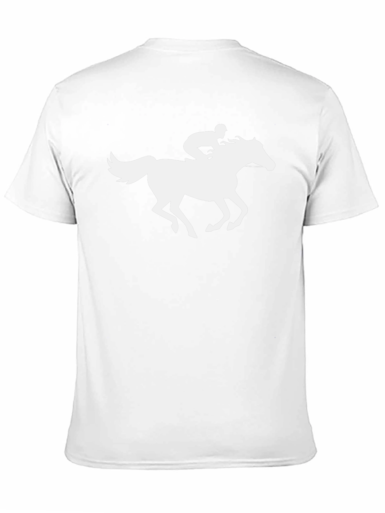 Horse Rider Graphic Tee - Black Cotton T-Shirt