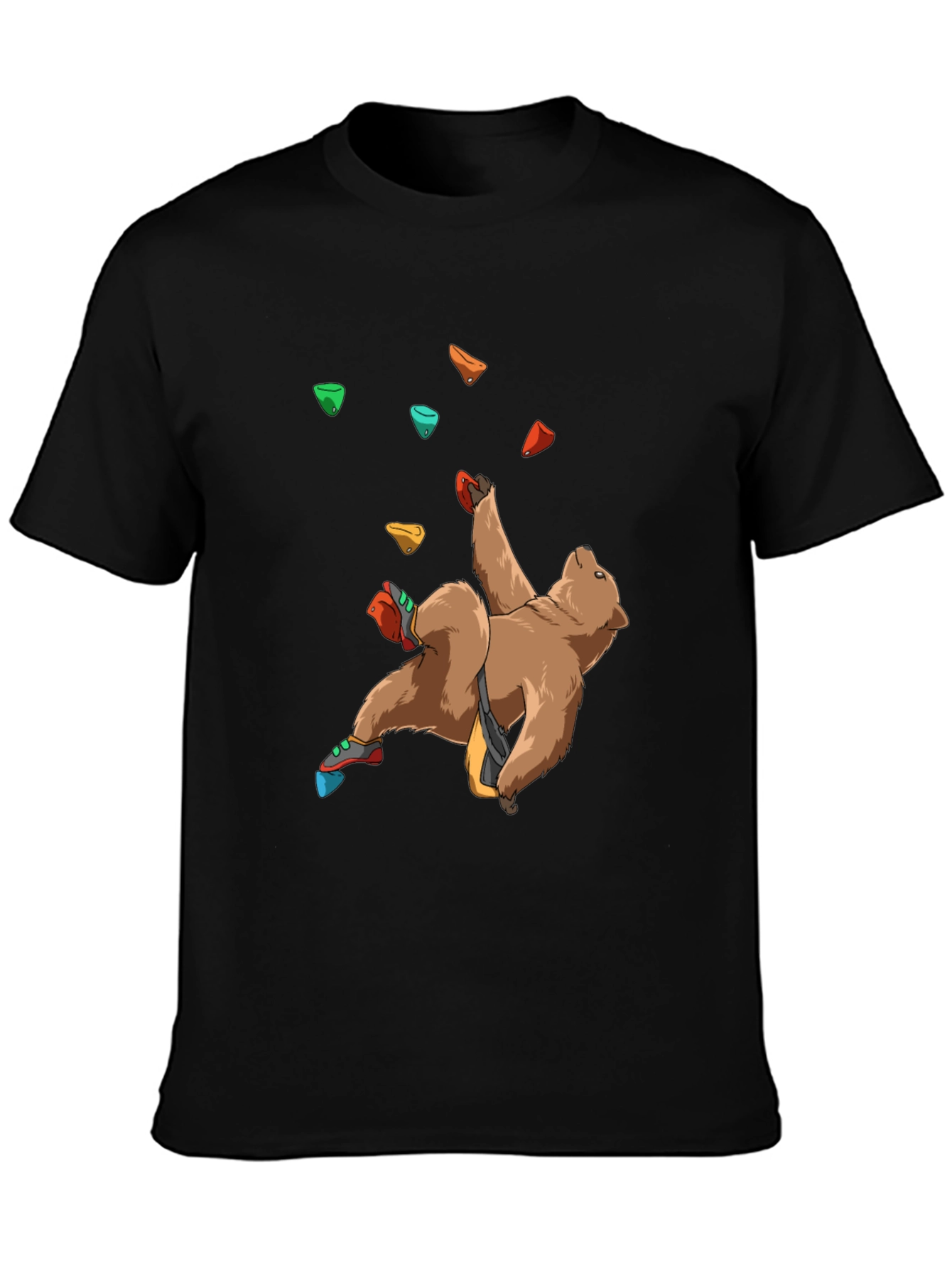 Climbing Bear T-Shirt - Animal Graphic Tee