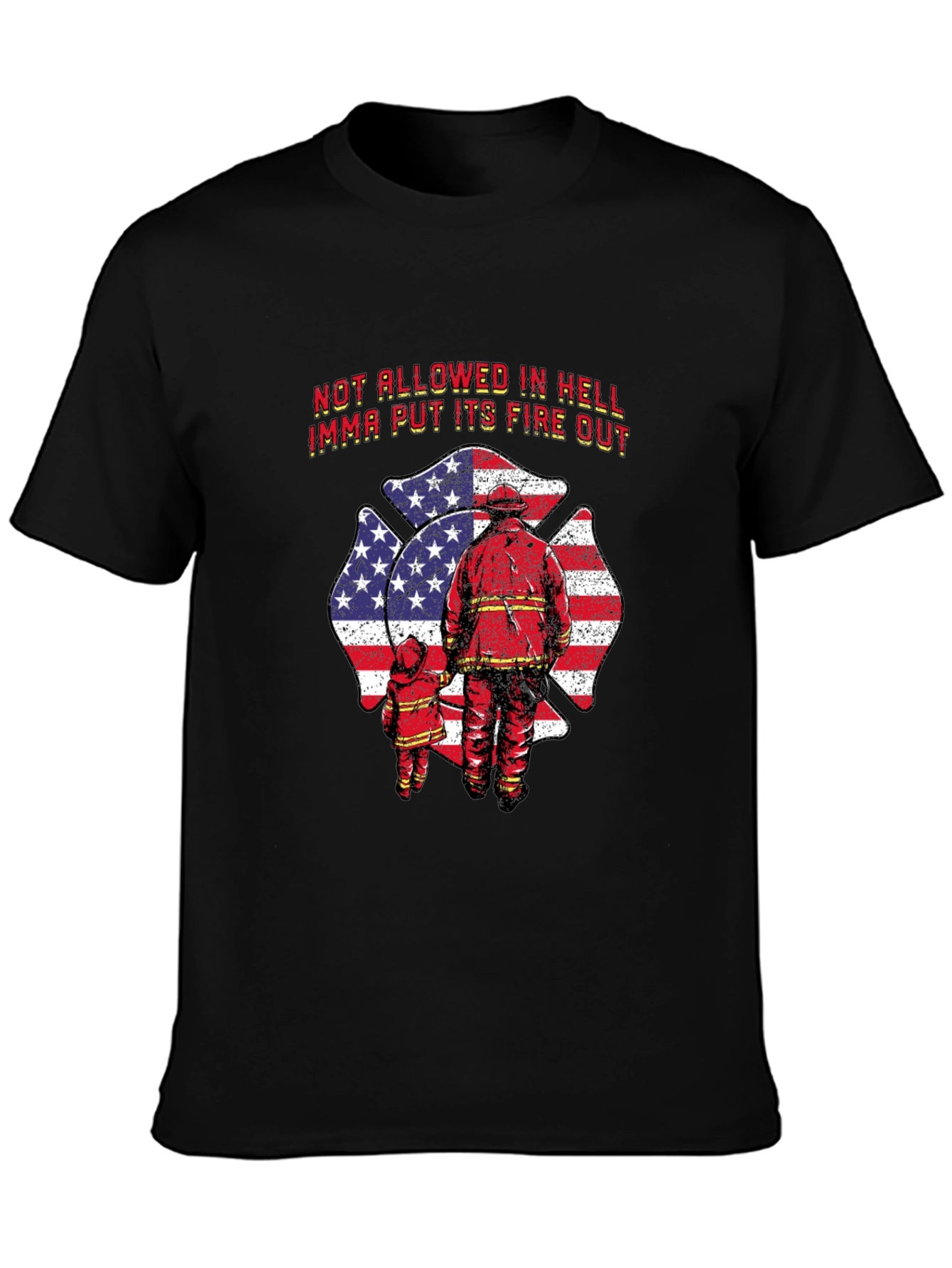 Firefighter Dad & Child T-Shirt