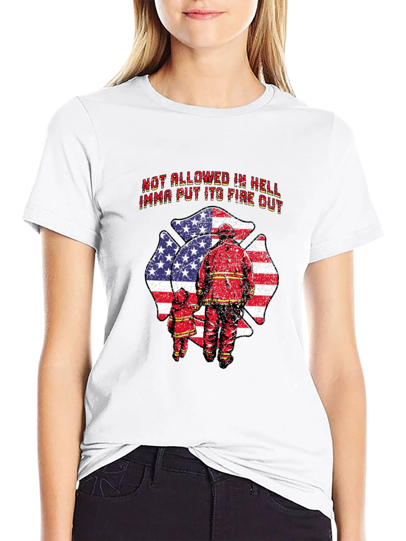 Firefighter Dad & Child T-Shirt