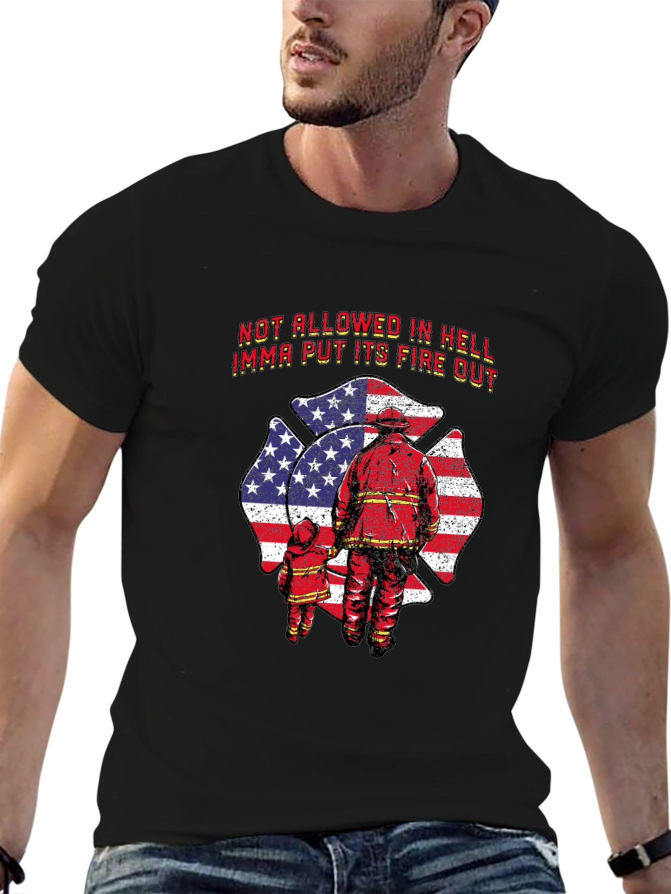 Firefighter Dad & Child T-Shirt