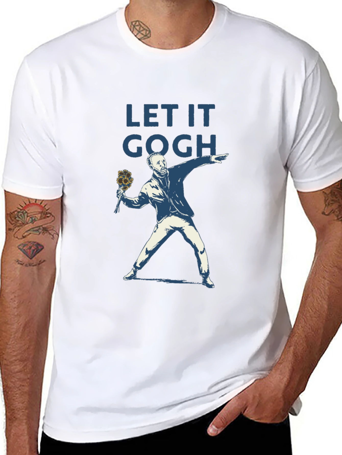 Let It Gogh T-Shirt - Artistic Graphic Tee