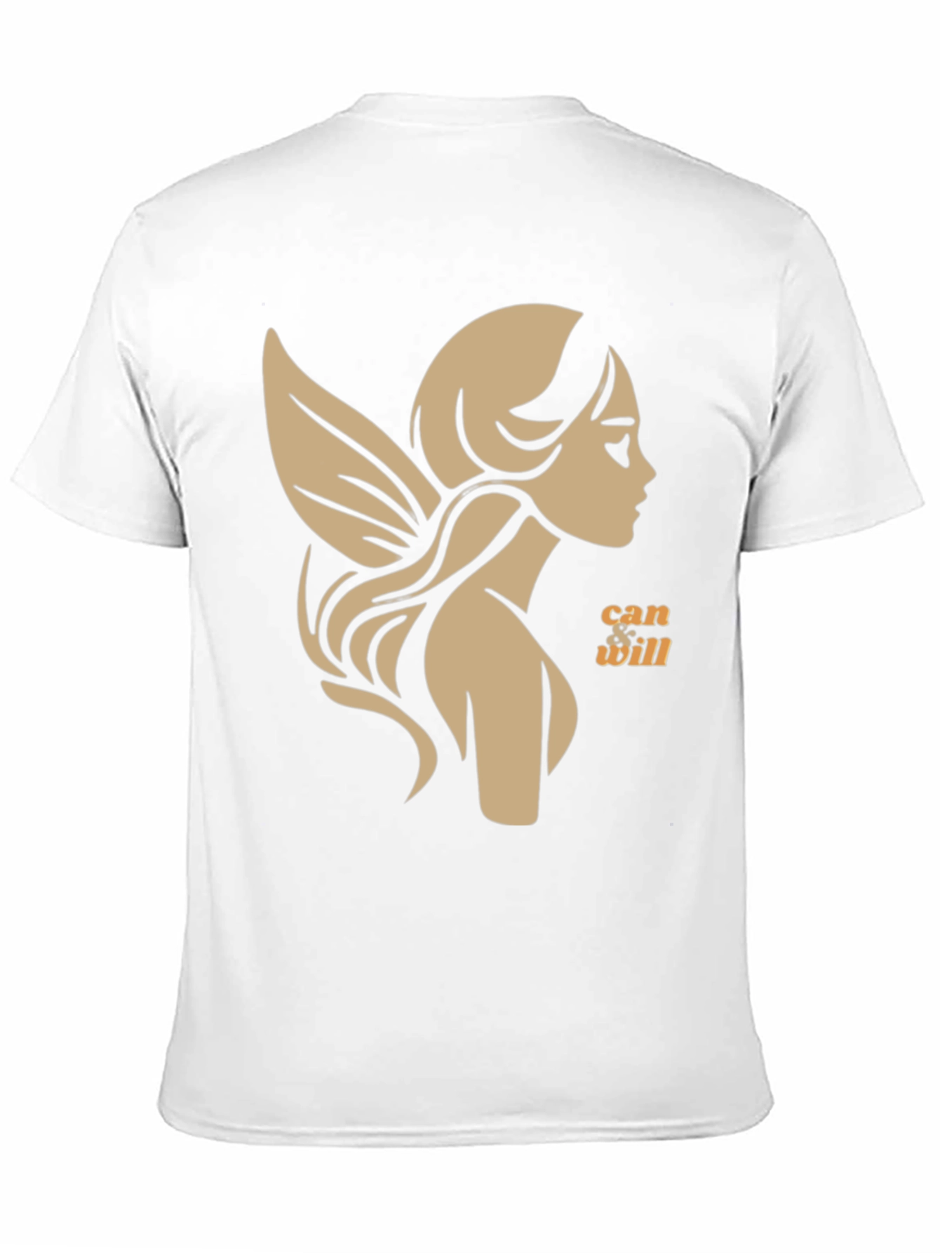 Whimsical Fairy Graphic Tee - Black Cotton