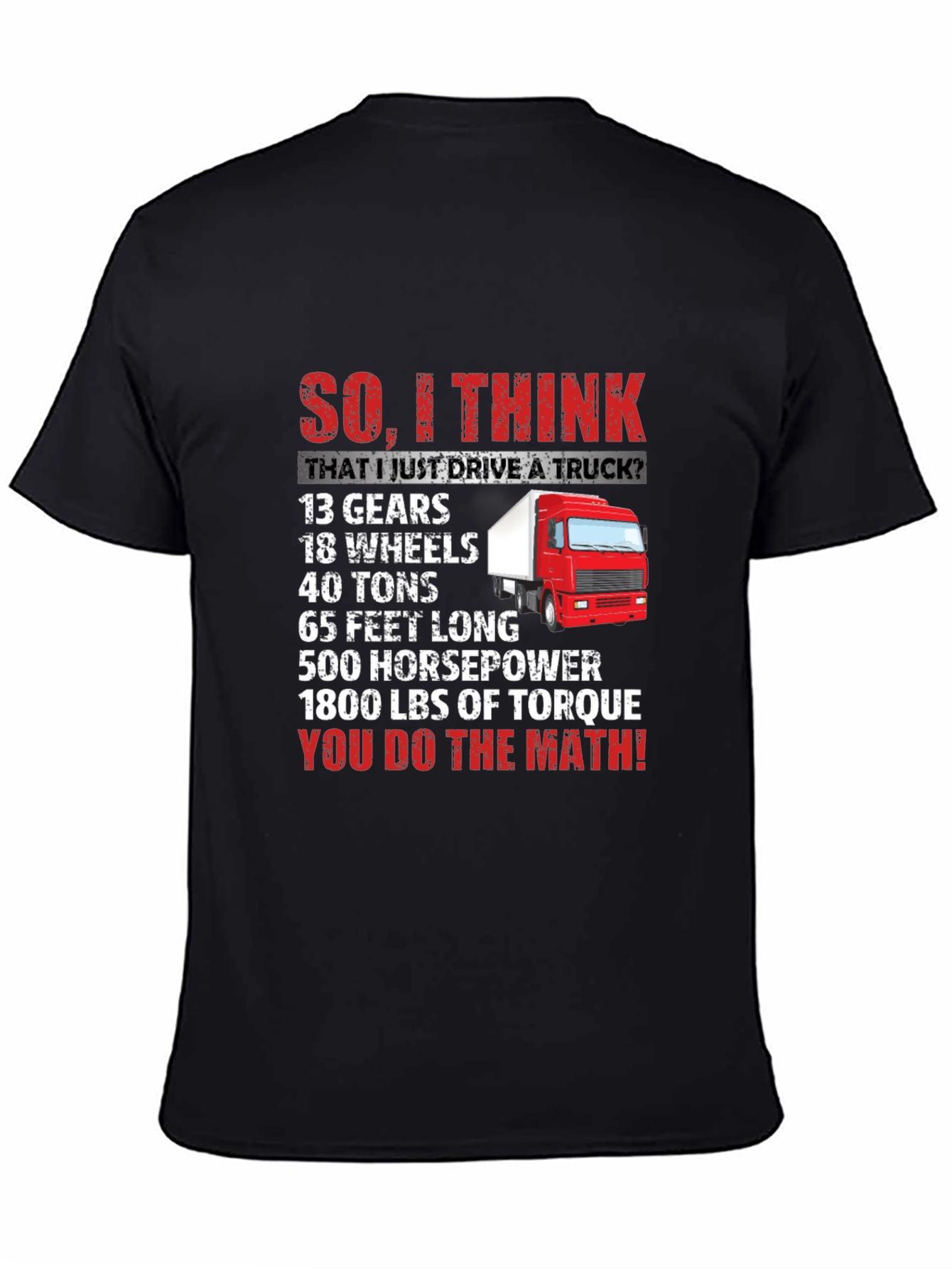 Truck Driver Math T-Shirt