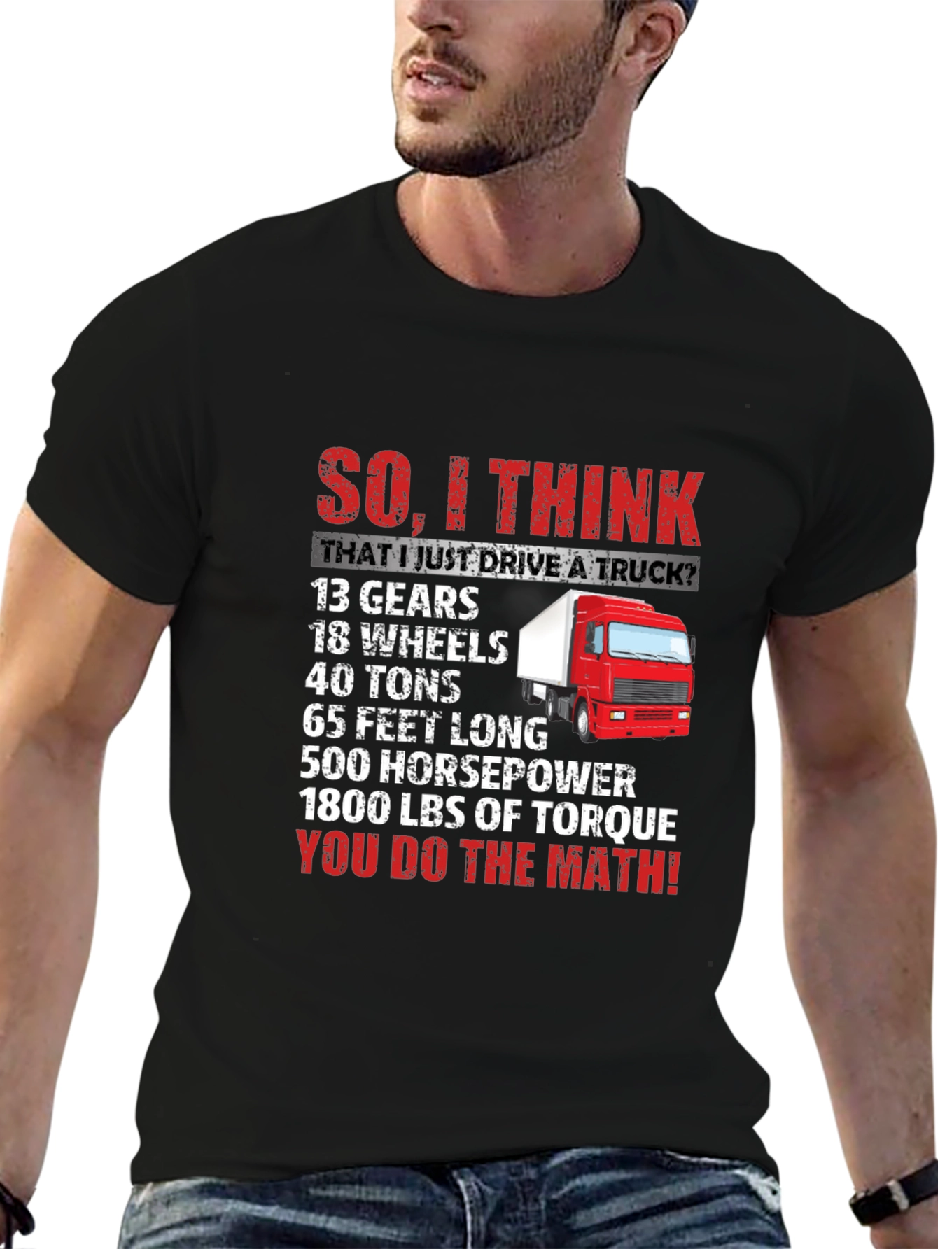 Truck Driver Math T-Shirt