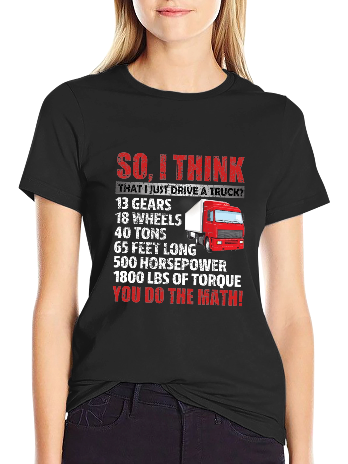 Truck Driver Math T-Shirt
