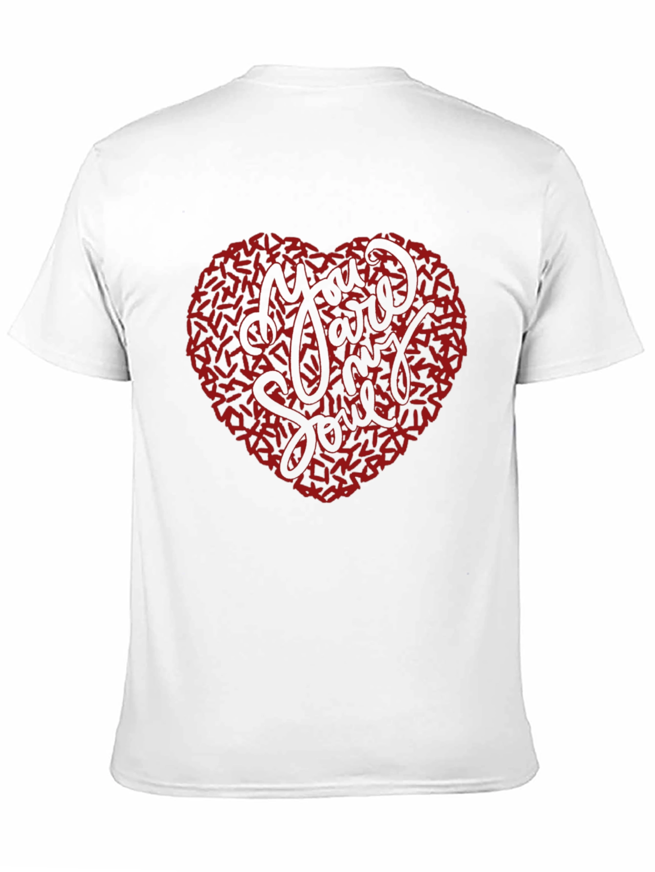 You Are My Soul Heart Graphic Tee - Black