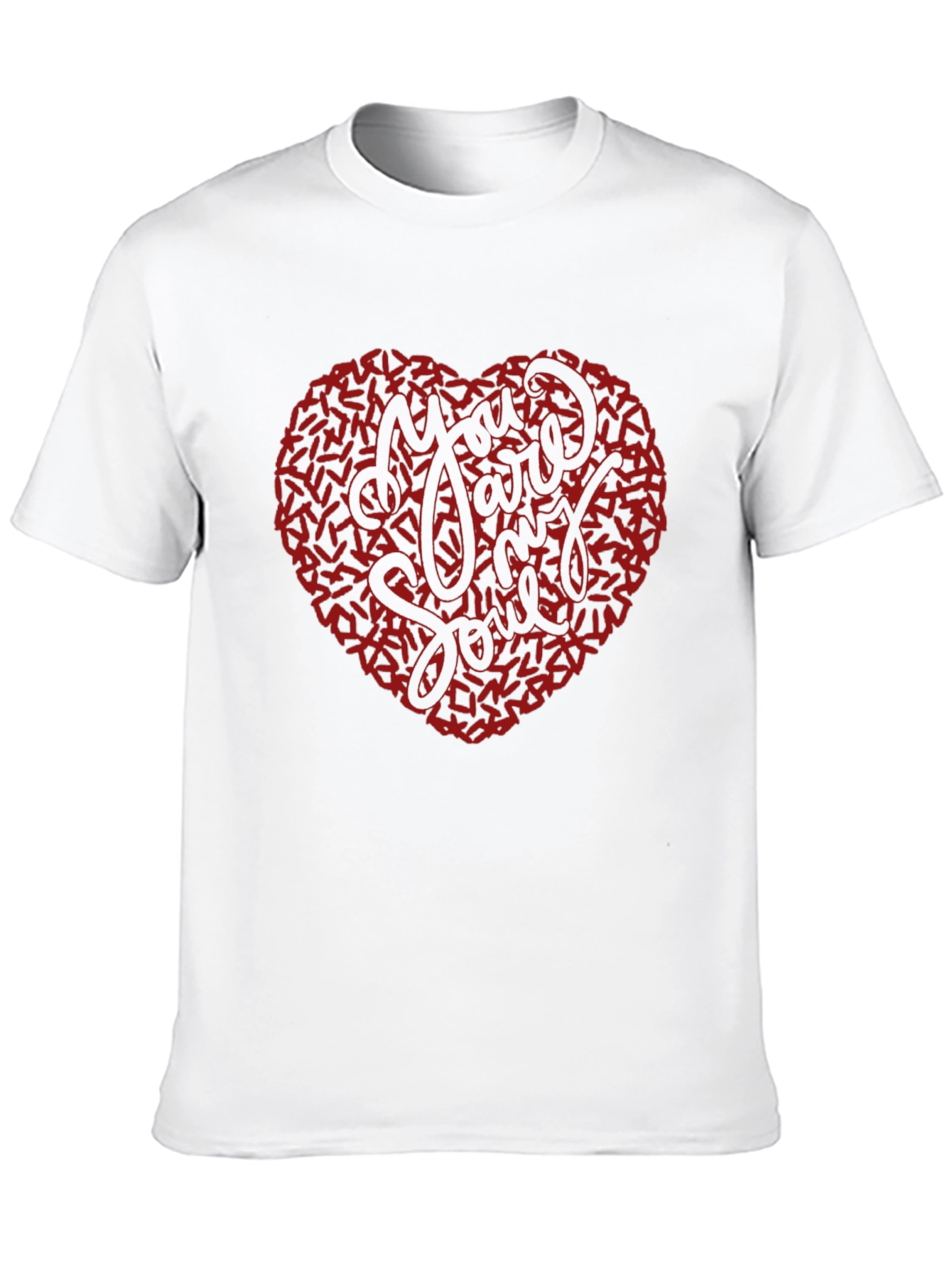You Are My Soul Heart Graphic Tee - Black