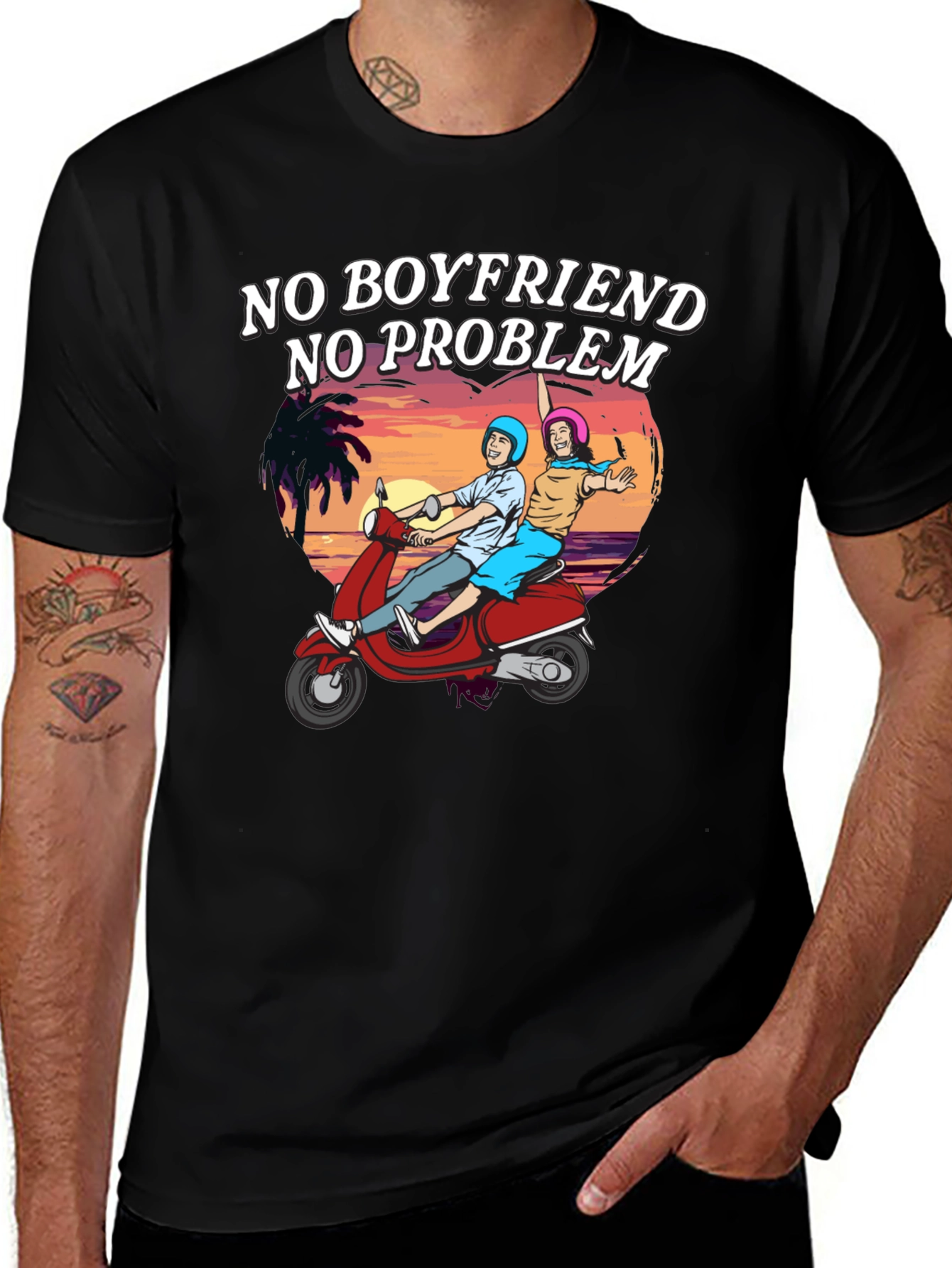 No Boyfriend No Problem Graphic Tee