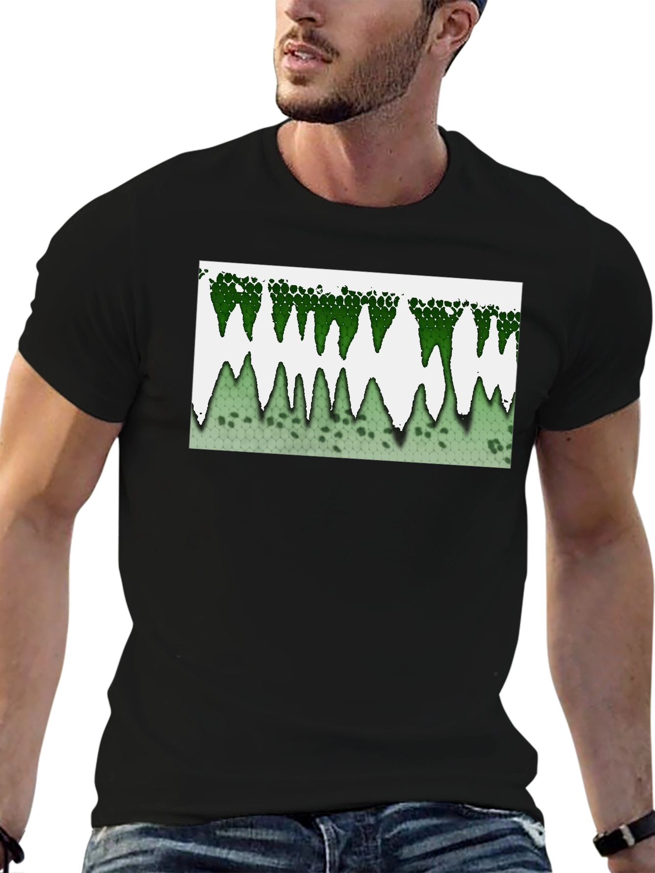 Green Drip Design Tee