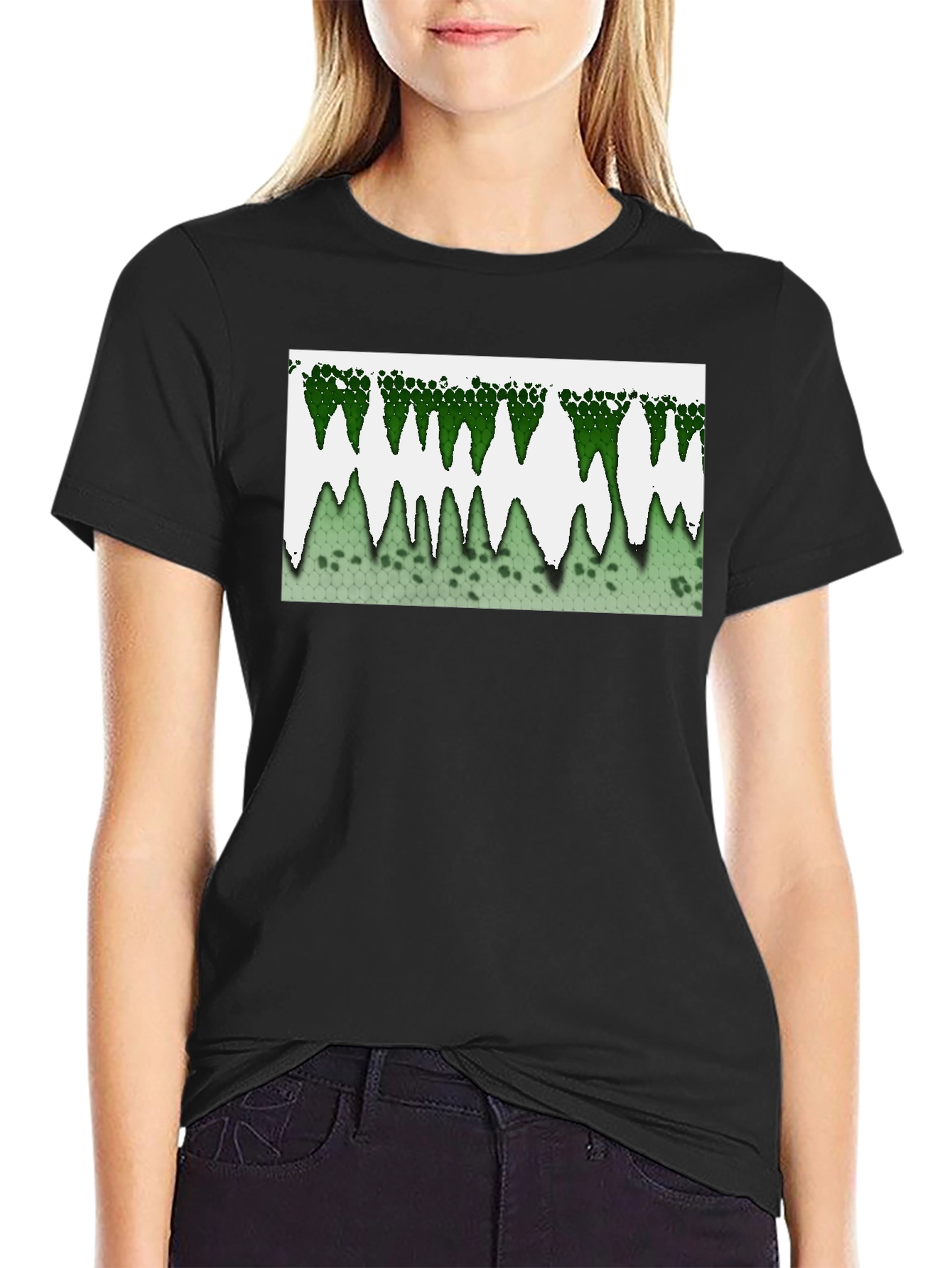 Green Drip Design Tee