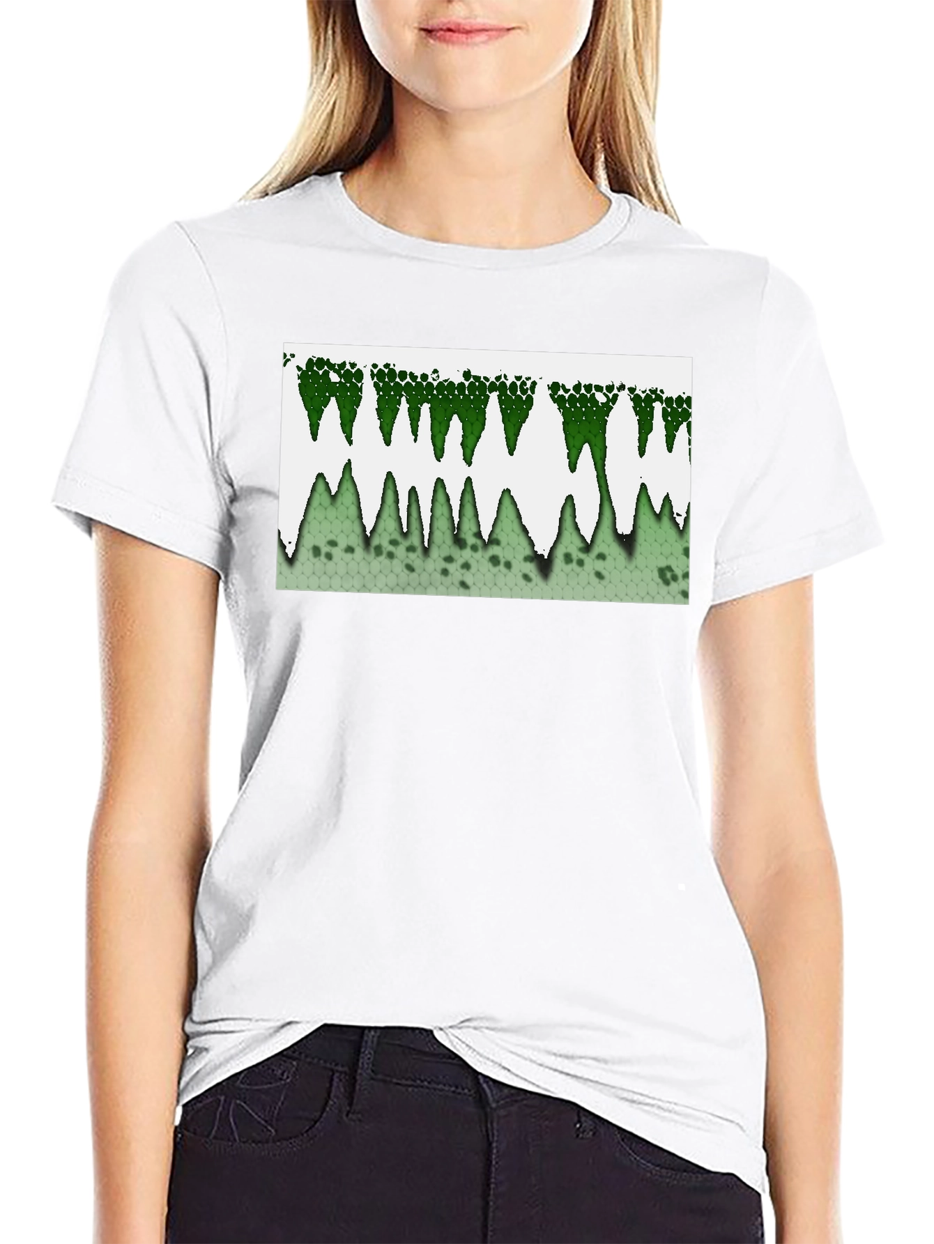 Green Drip Design Tee
