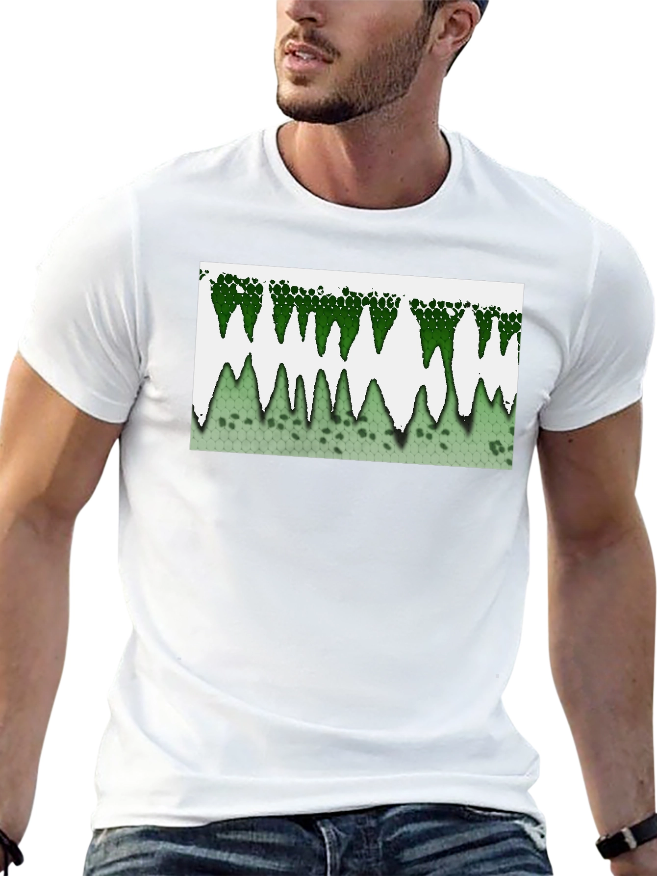 Green Drip Design Tee