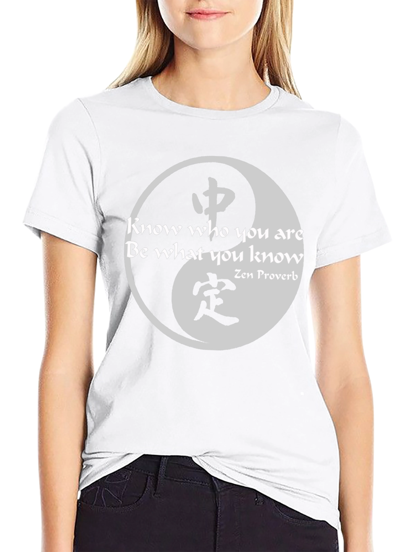 Yin Yang Zen Proverb Graphic Tee