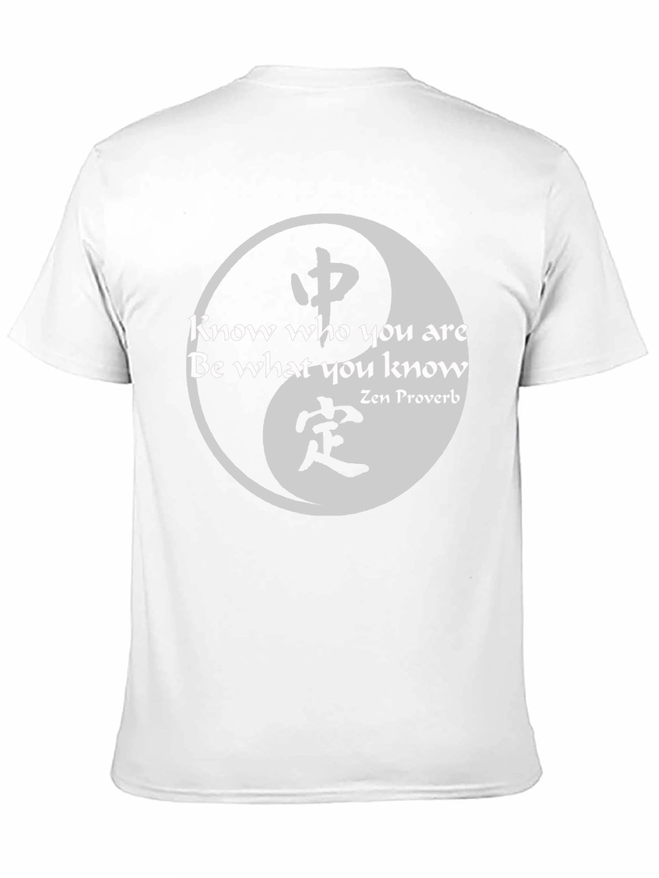 Yin Yang Zen Proverb Graphic Tee
