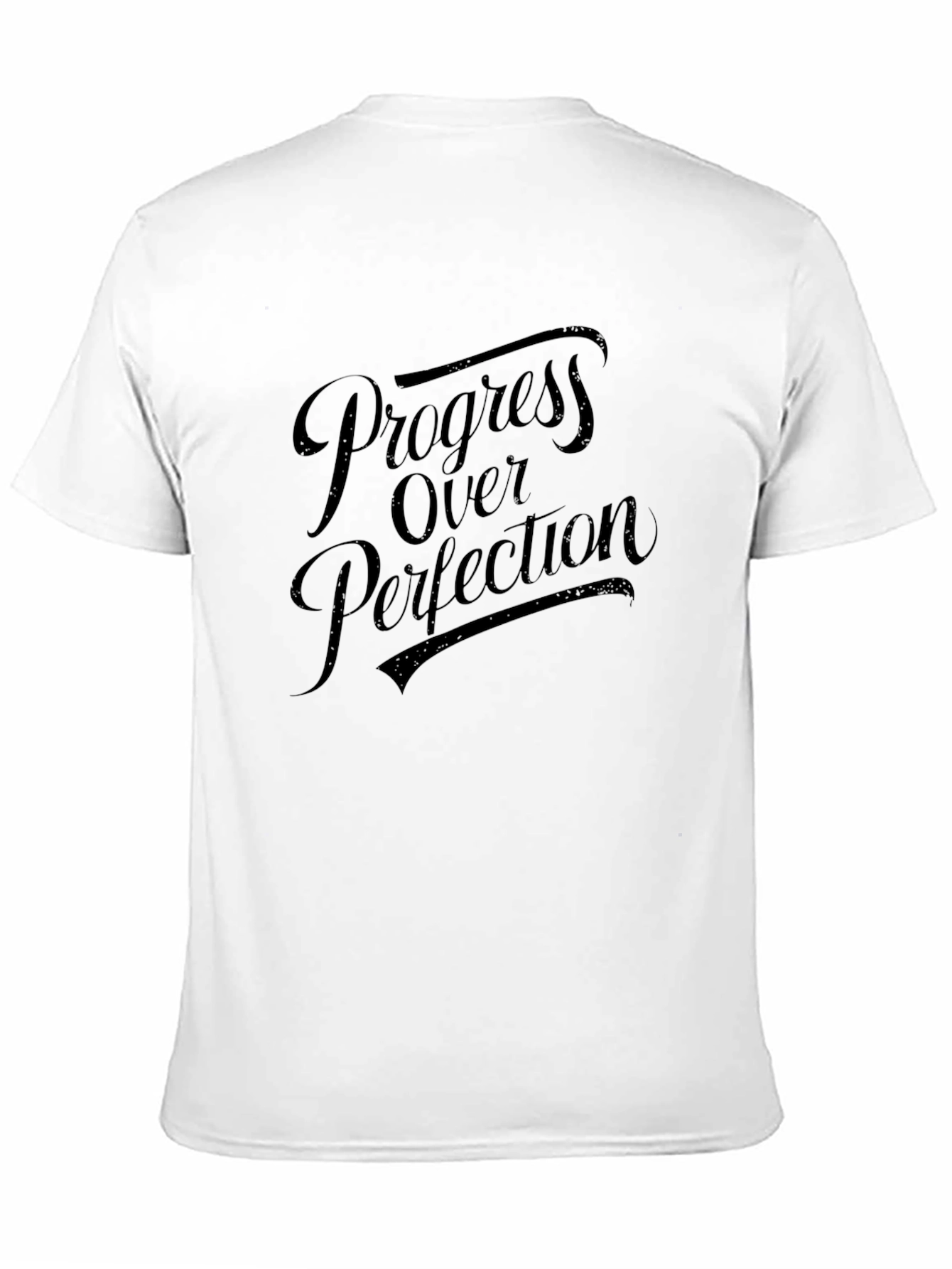 Progress Over Perfection Graphic Tee - Black