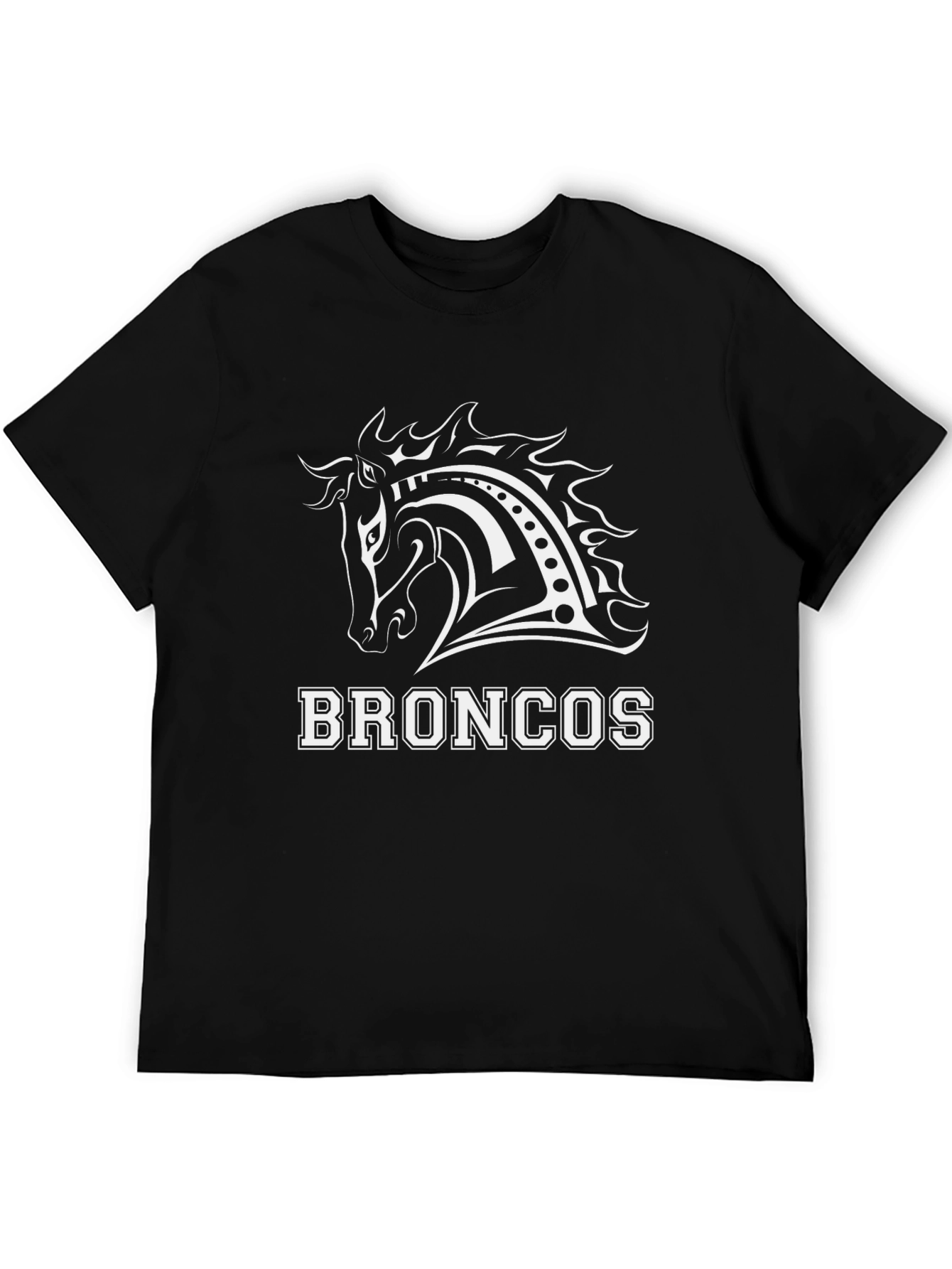 Broncos Horse T-Shirt | Black Graphic Tee