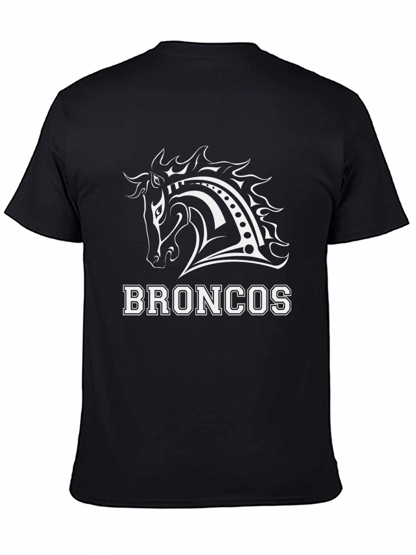 Broncos Horse T-Shirt | Black Graphic Tee