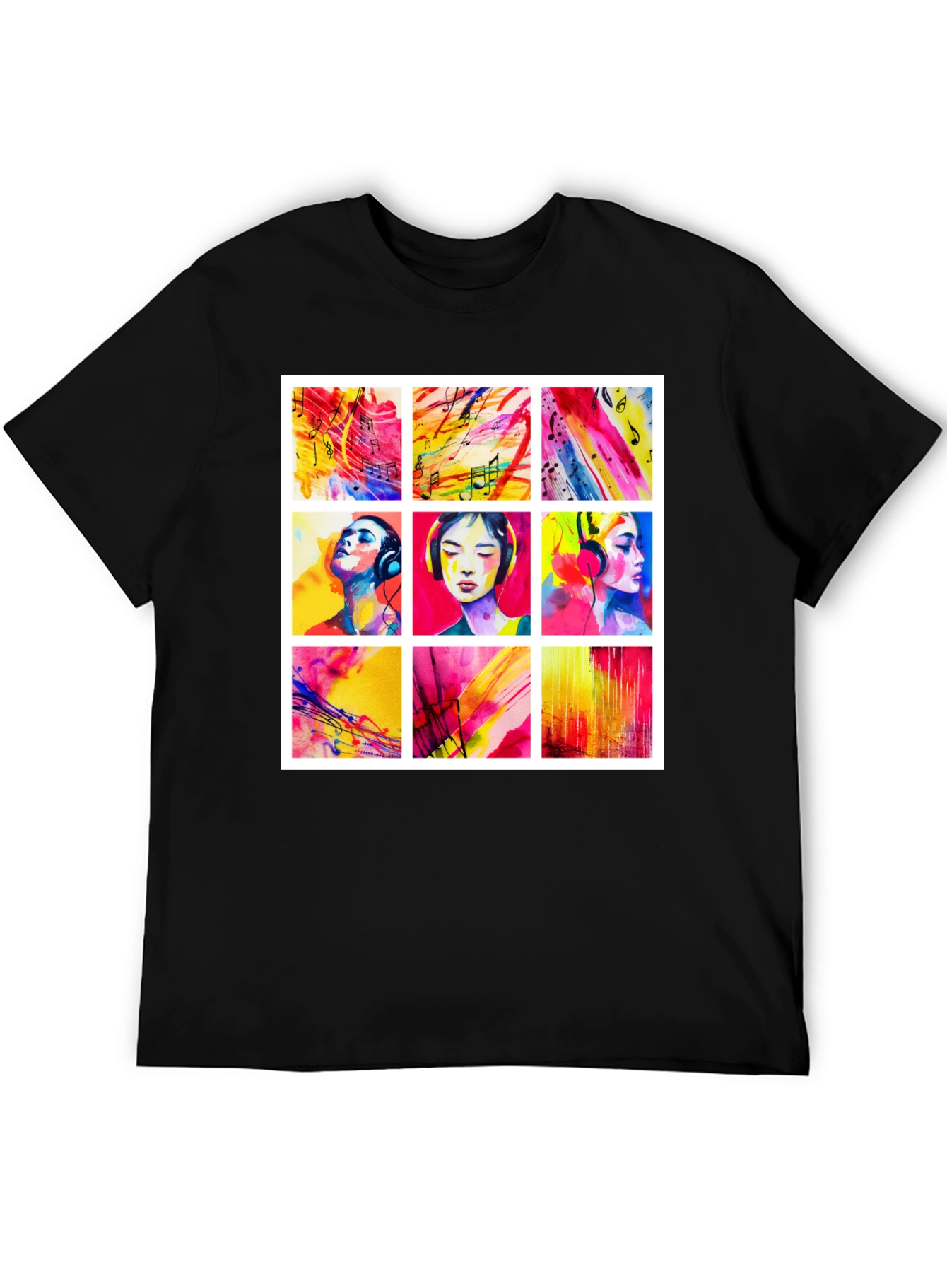 Artistic Watercolor Music T-Shirt