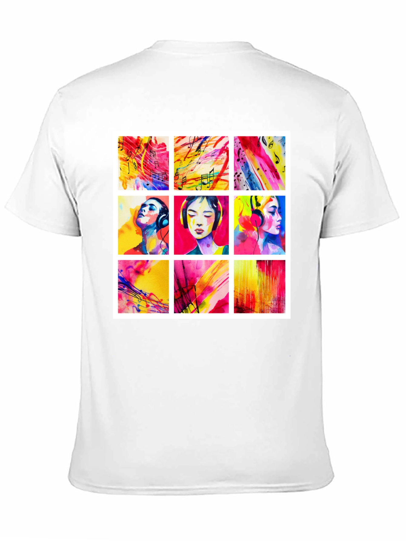 Artistic Watercolor Music T-Shirt