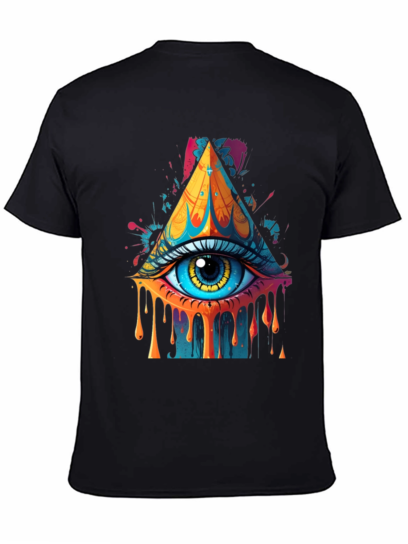 Eye Pyramid Graphic Print Tee