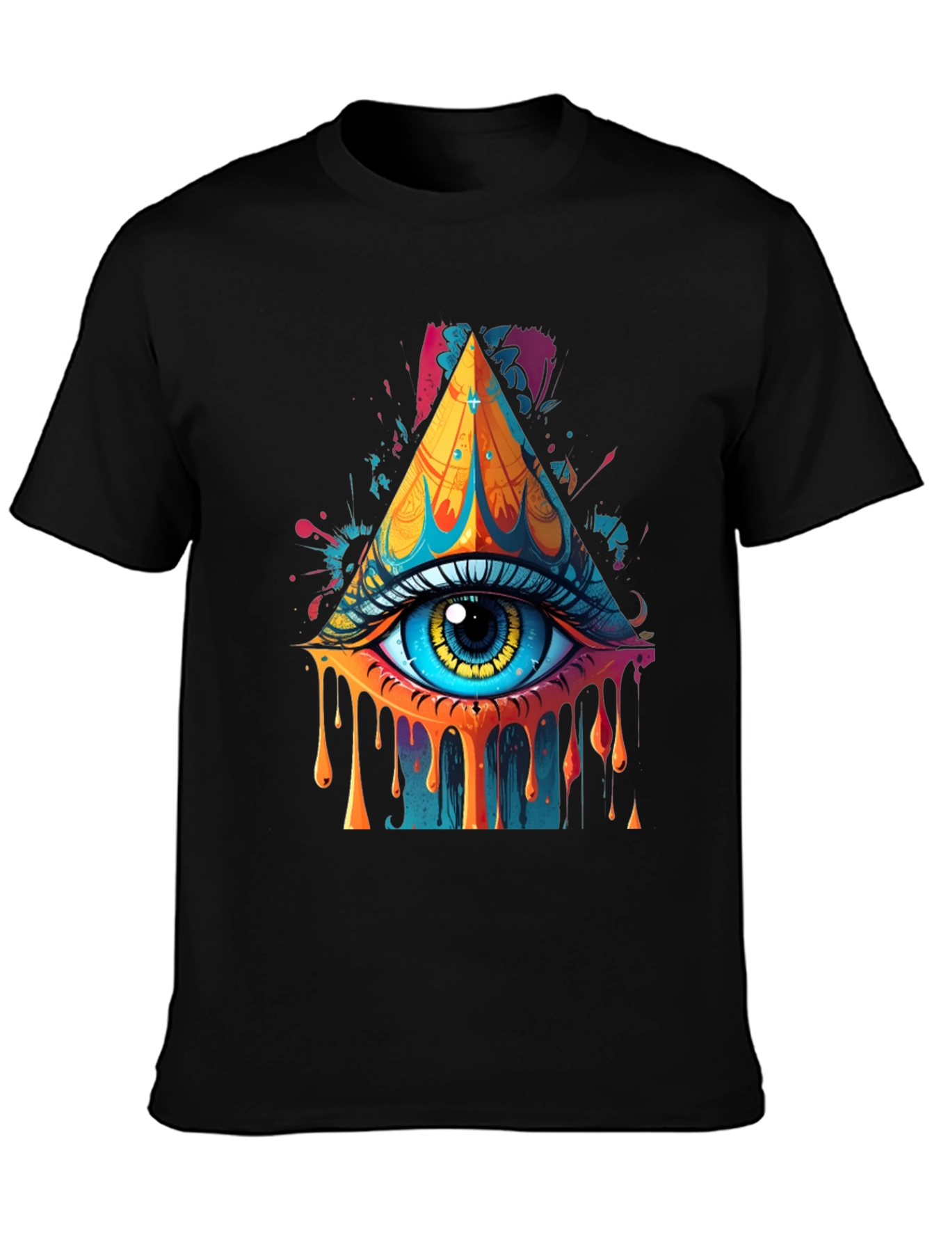 Eye Pyramid Graphic Print Tee