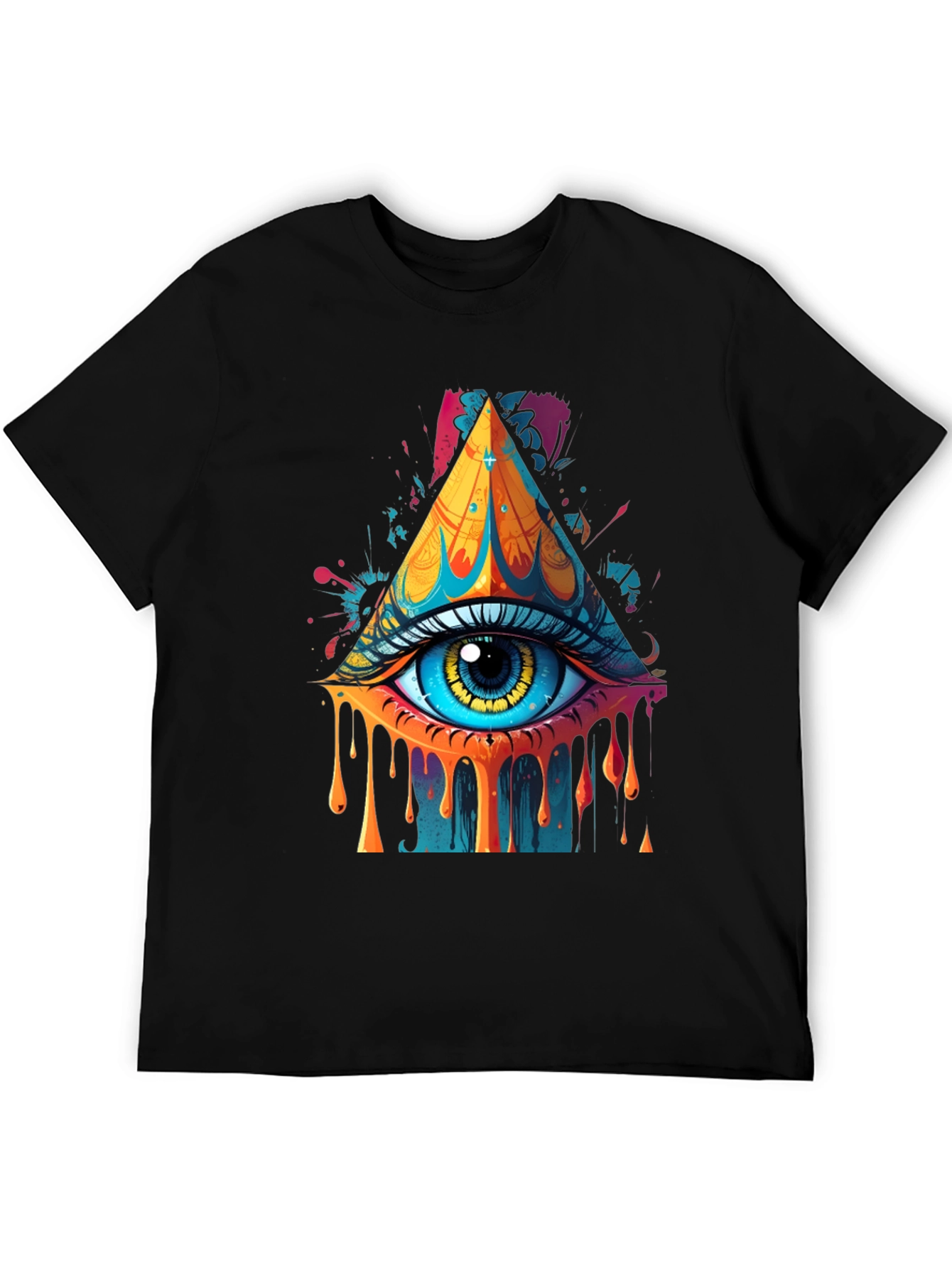 Eye Pyramid Graphic Print Tee