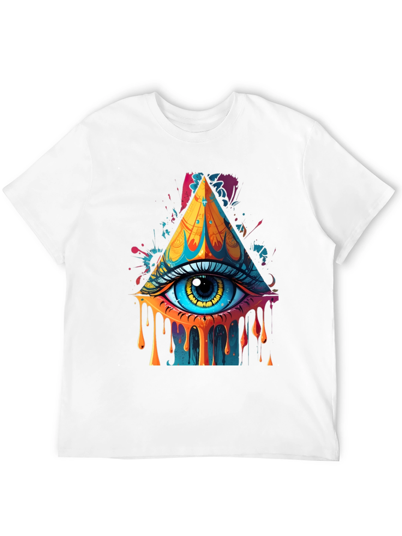 Eye Pyramid Graphic Print Tee