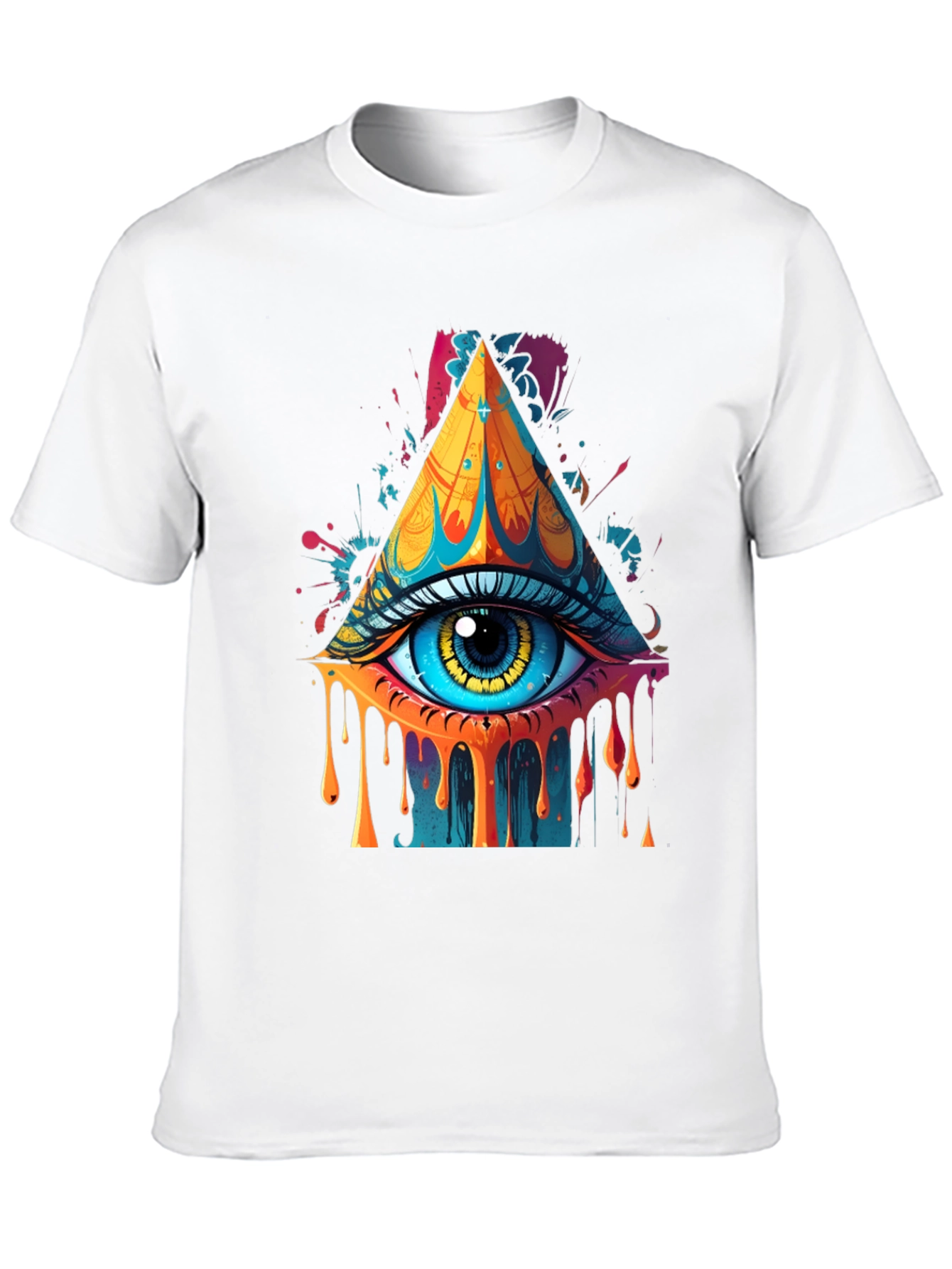 Eye Pyramid Graphic Print Tee