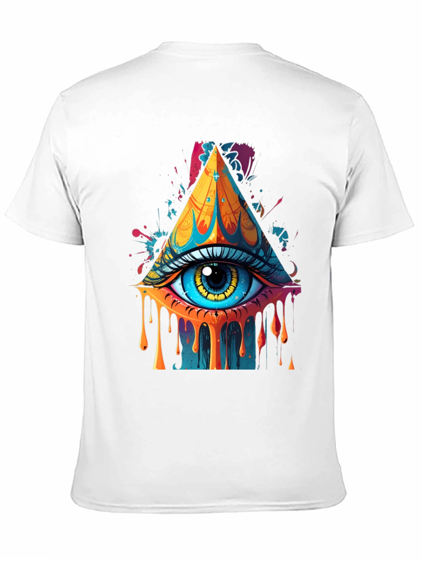 Eye Pyramid Graphic Print Tee