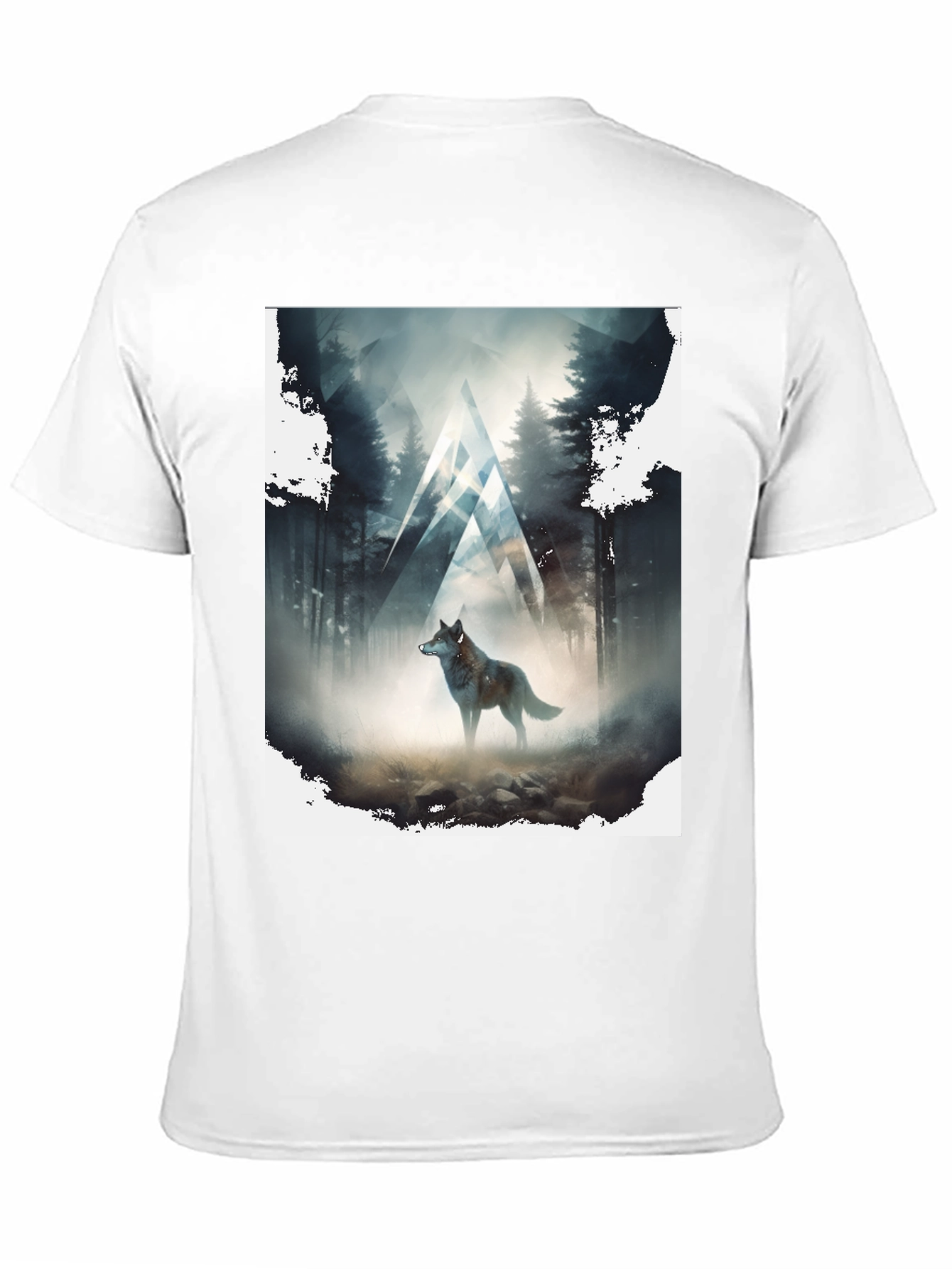 Wolf Forest Graphic Tee - Black