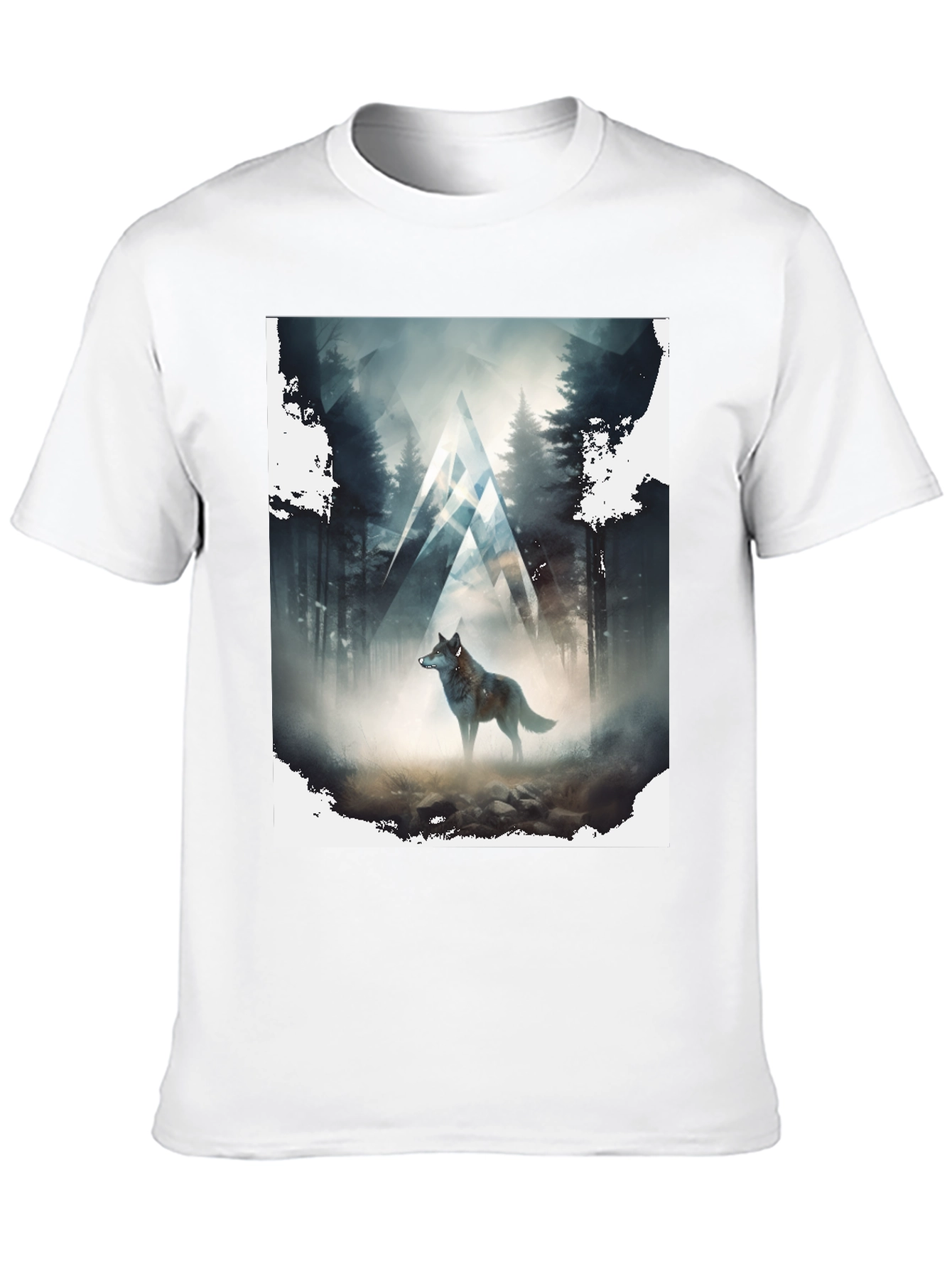 Wolf Forest Graphic Tee - Black