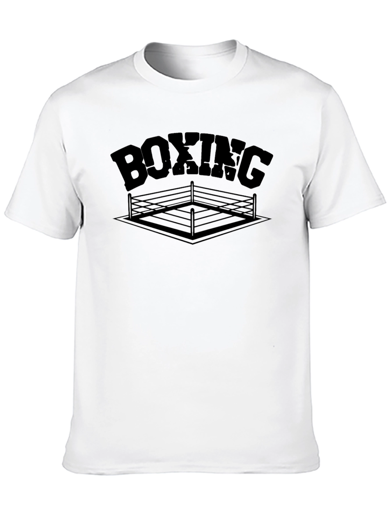 Boxing Ring Graphic Black T-Shirt