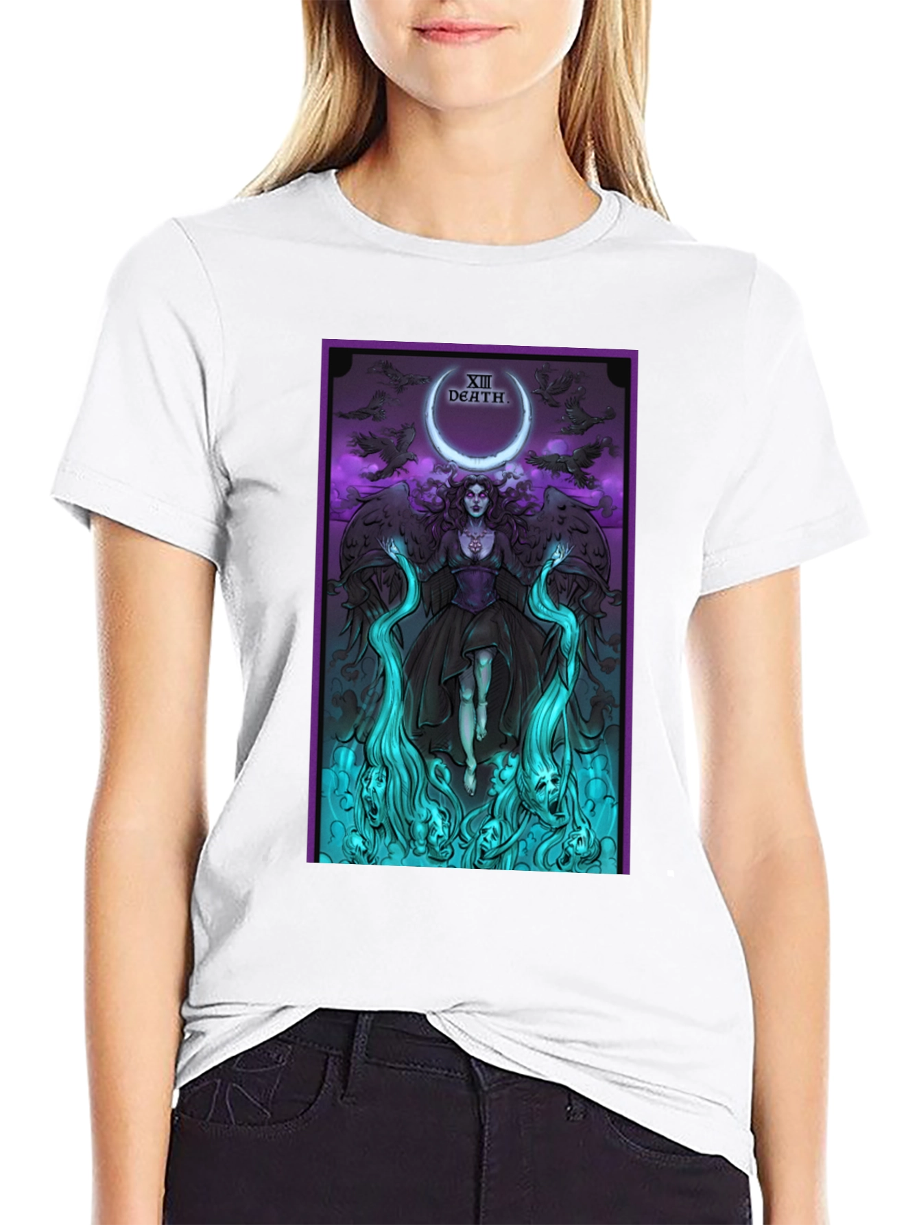 Death Tarot Card Graphic T-Shirt