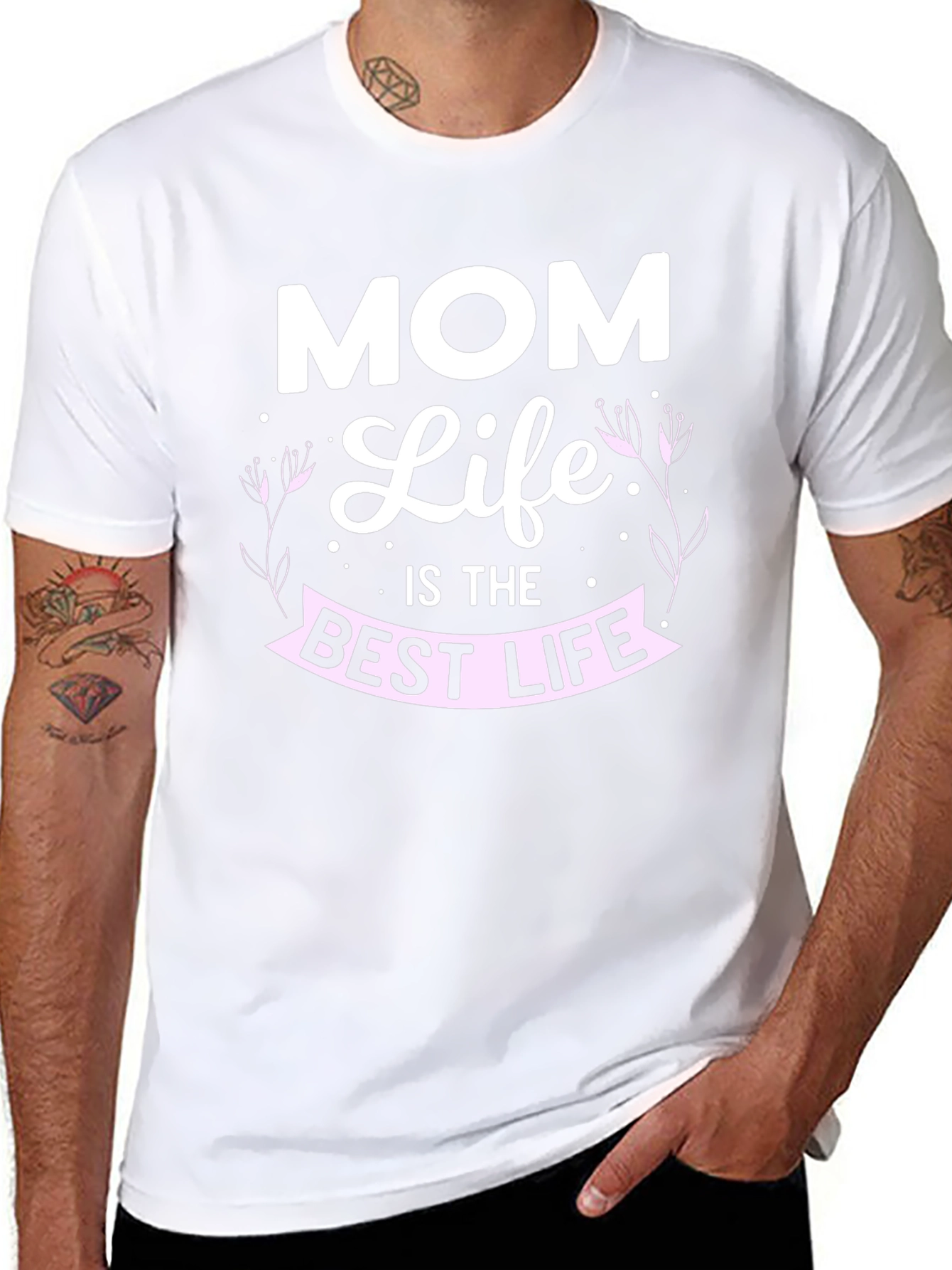 Mom Life Best Life Graphic Tee - Black
