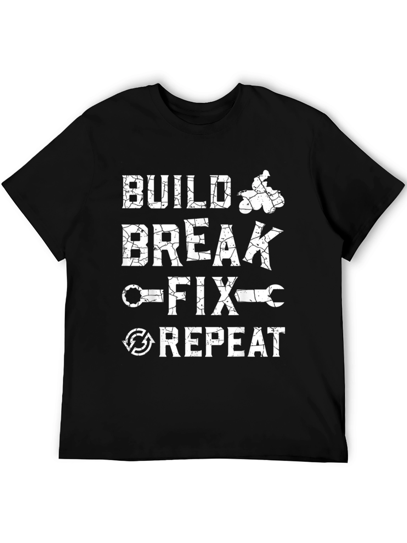 Build Break Fix Repeat T-Shirt - Mechanic Enthusiast Tee