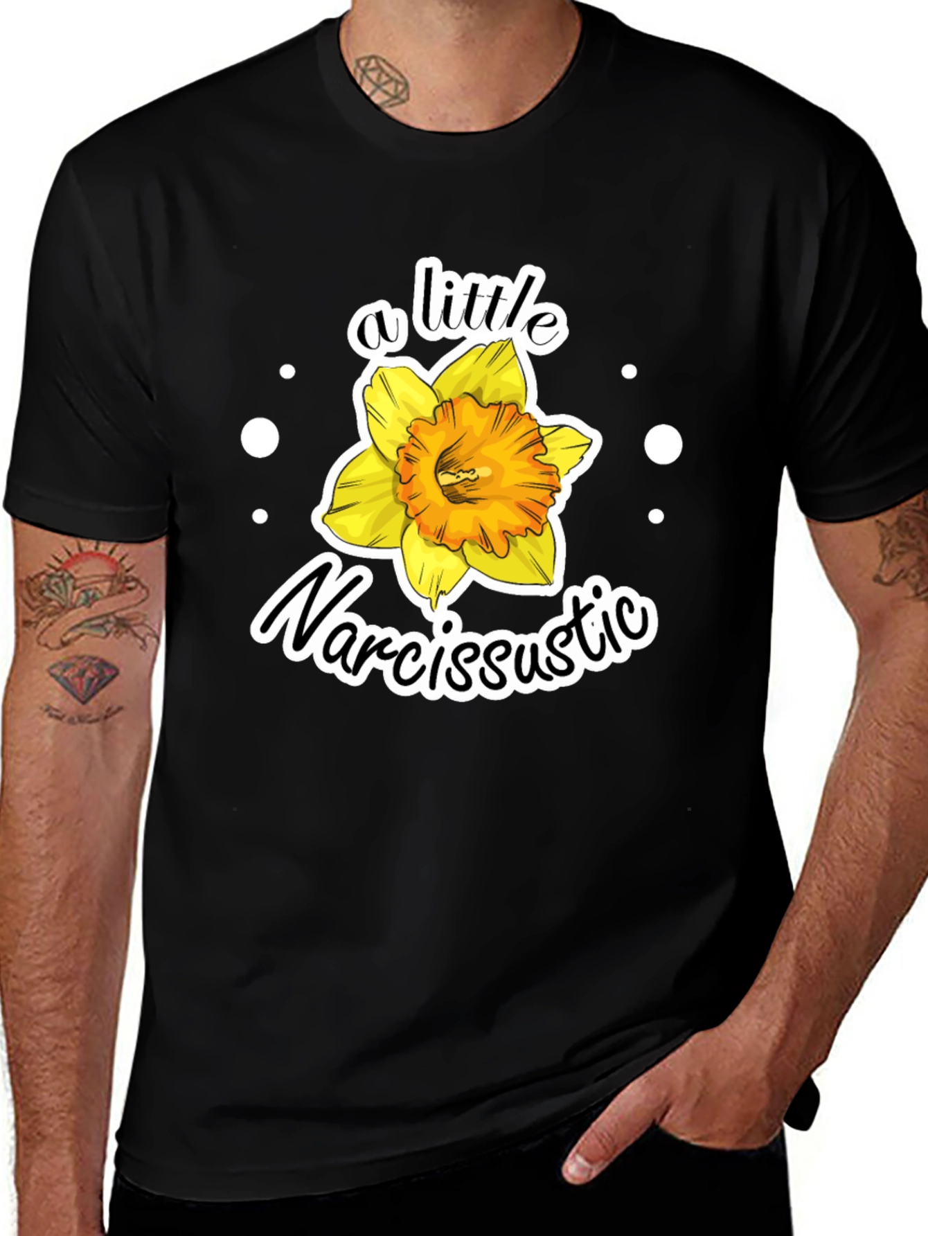Narcissistic Flower Graphic Tee