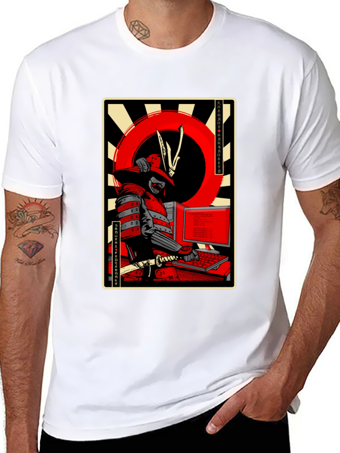 Samurai Programmer Graphic T-Shirt
