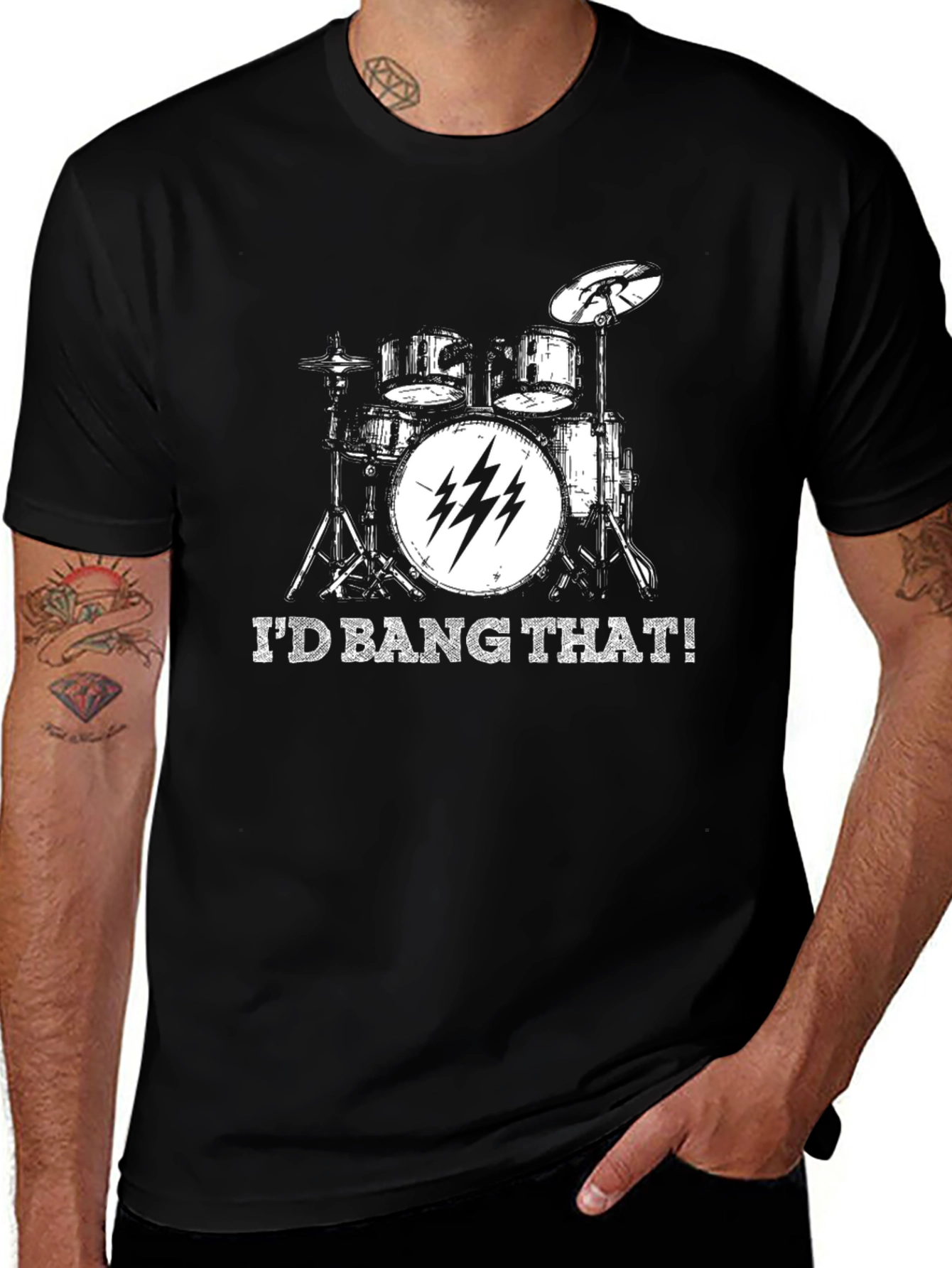 Id Bang That! Drum Kit Graphic T-Shirt