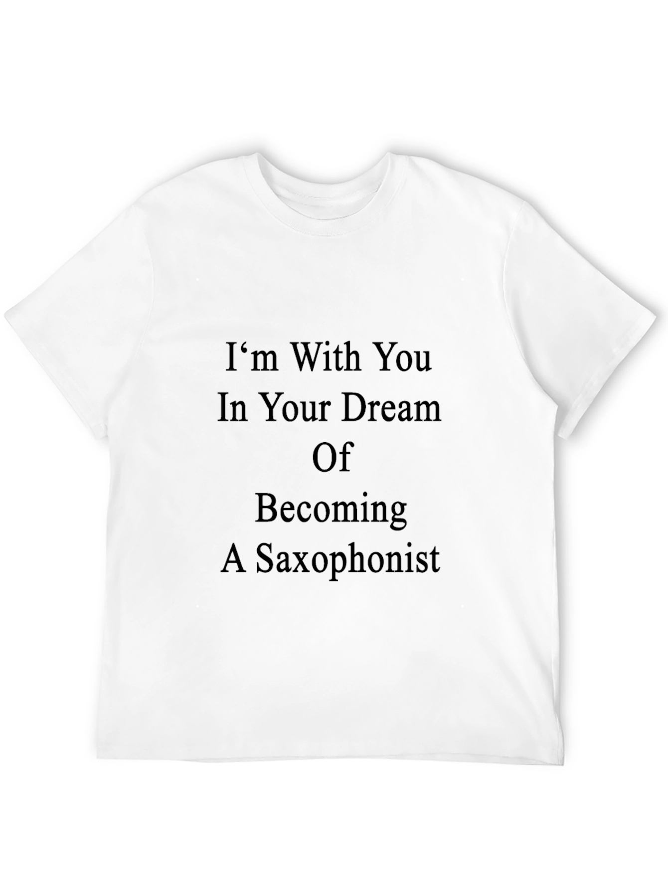 Saxophonist Dream T-Shirt - Black Crew Neck Tee