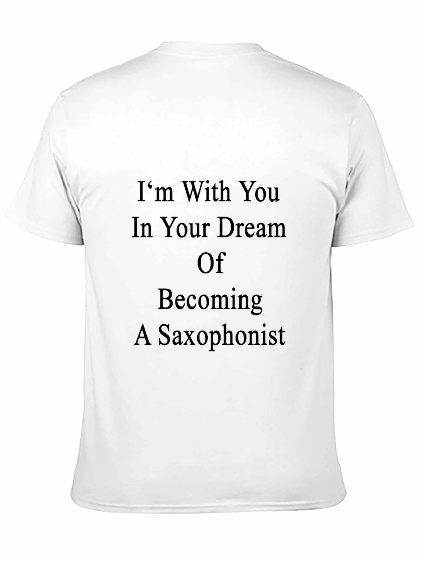 Saxophonist Dream T-Shirt - Black Crew Neck Tee