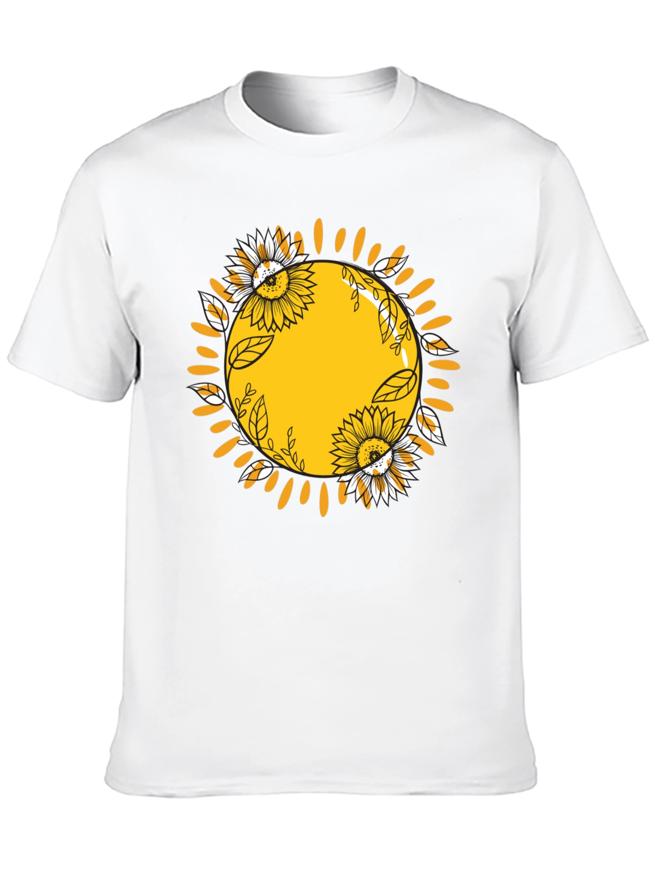 Sunflower Sun Graphic Tee - Stylish Comfort